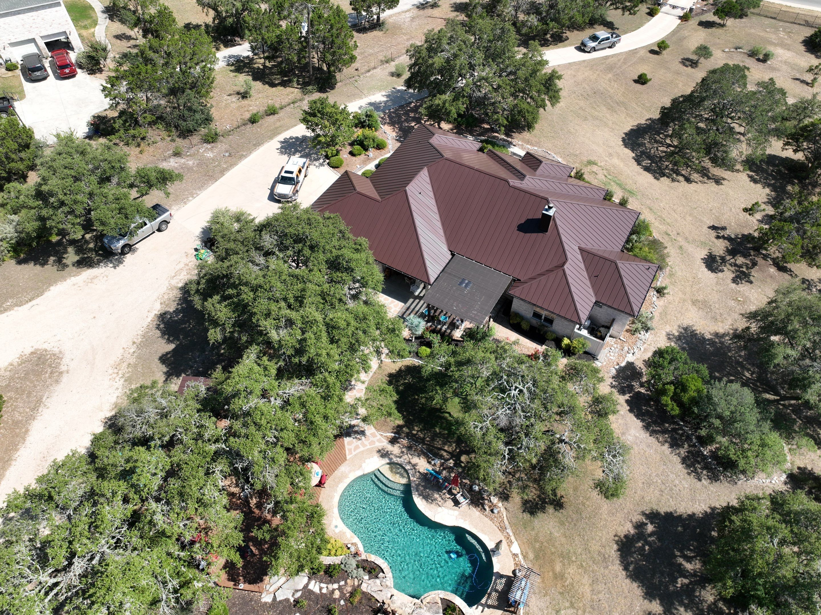 Residential Metal Roof Installation using McElroy Metal by Premier Roofing and Contracting