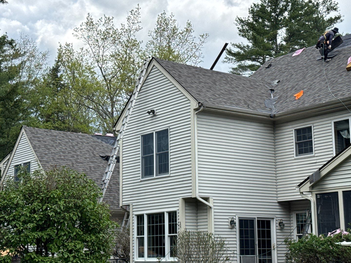 Veterans Helping Veterans – Full Roof Transformation with Owens Corning Driftwood! by Sensible Home Solutions