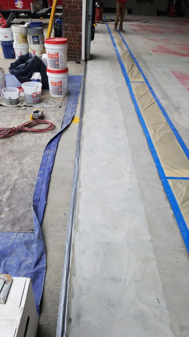 Dover Firehouse with their new Smoke Floor! by Spectrum Painting, LLC