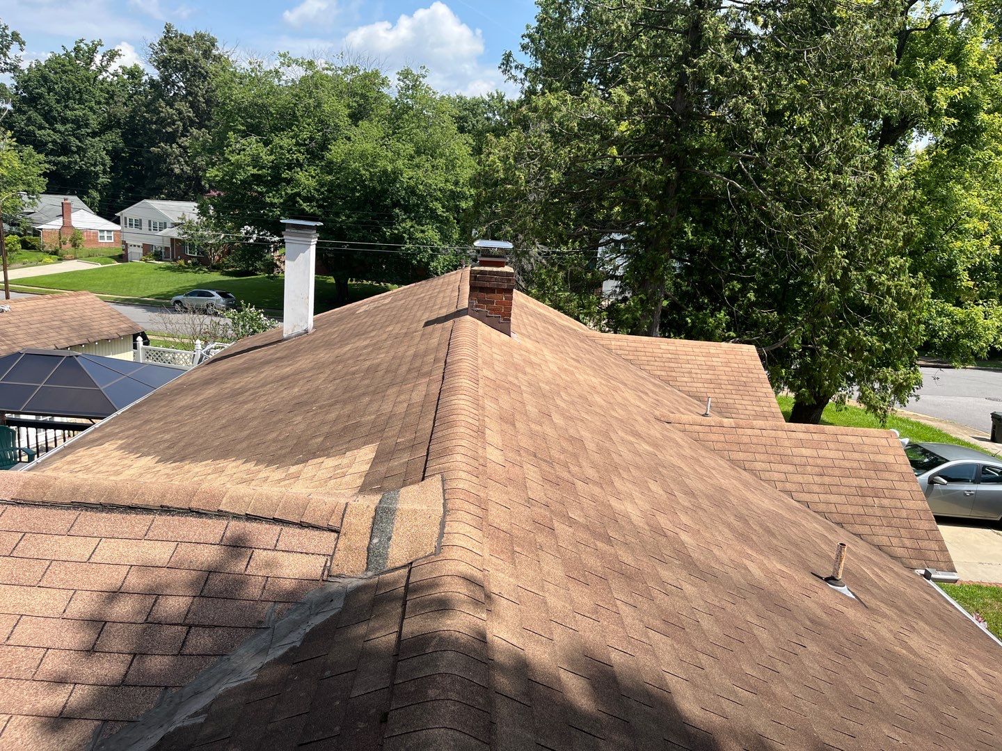 Residential Roofing Installation using Certainteed Landmark, Moire Black by RJC General Construction, LLC.