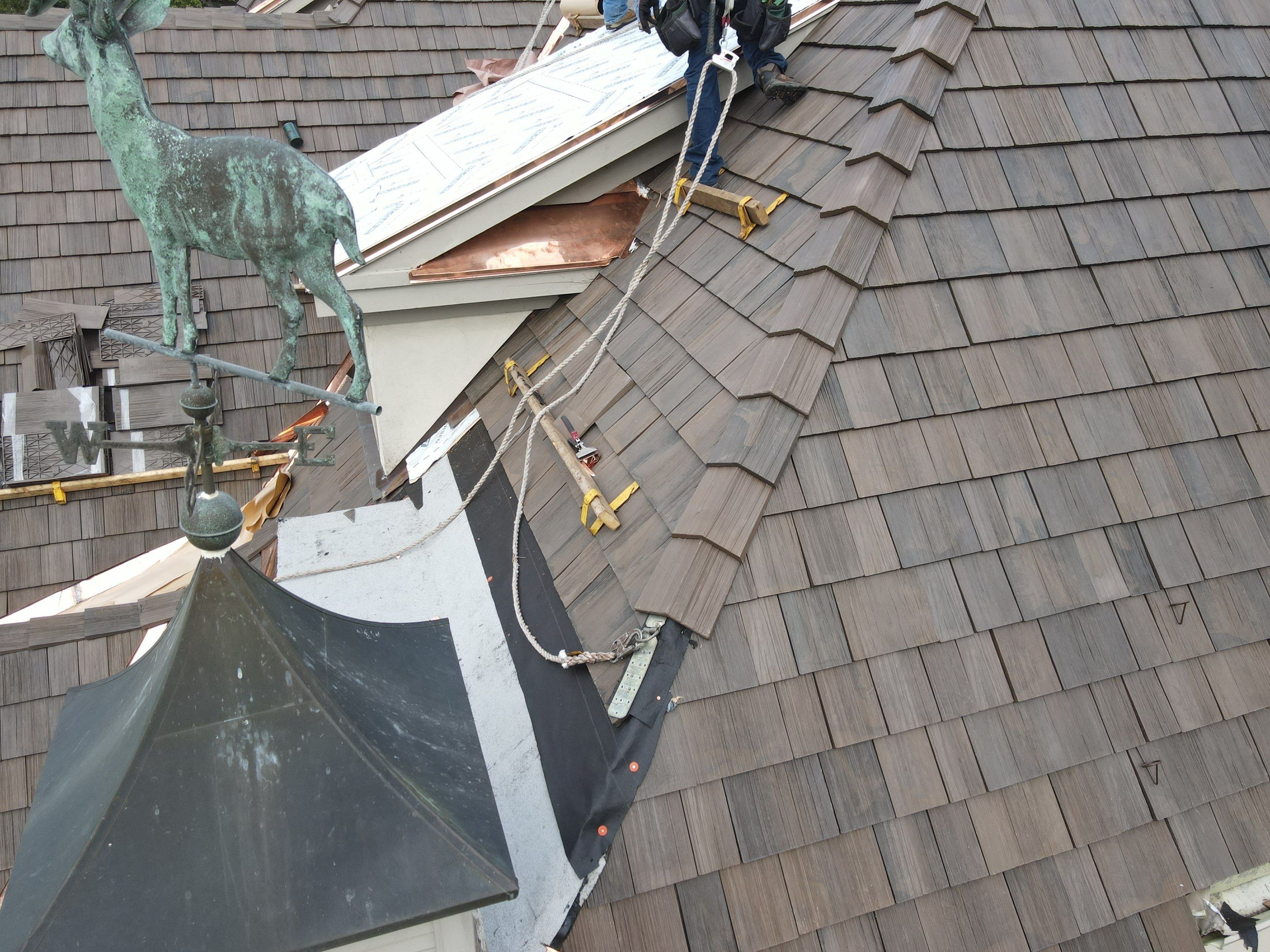 Project in Libertyville by CRC Cedar Roofing Company