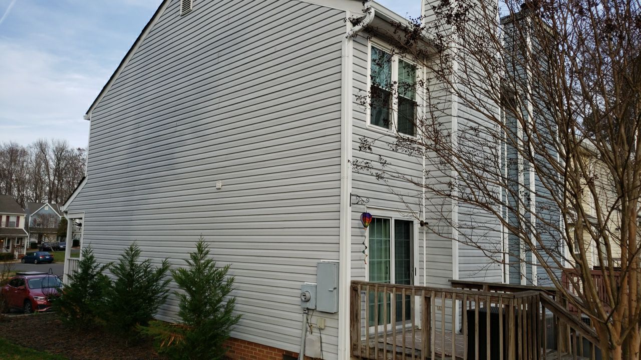 Gutter Cleaning using water by G&H Home Tech Pros LLC