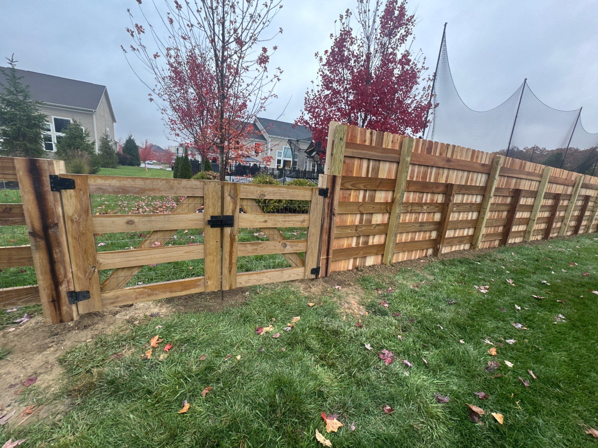 Convert Corral Fence into Privacy Fence by Farmer Home Solutions