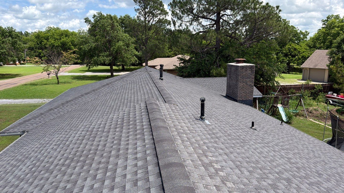 GAF Timberline Architectural Shingle Roof Replacement in Wynnewood by BANA Roofing and Solar Supply
