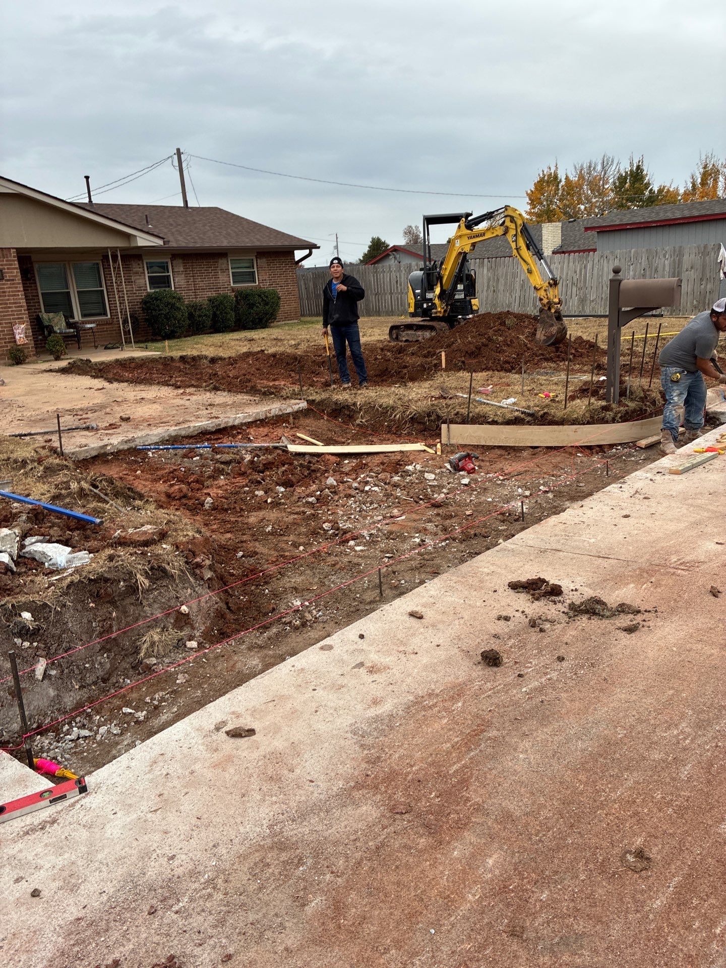 Concrete work and Carport Install by Clays Services Inc