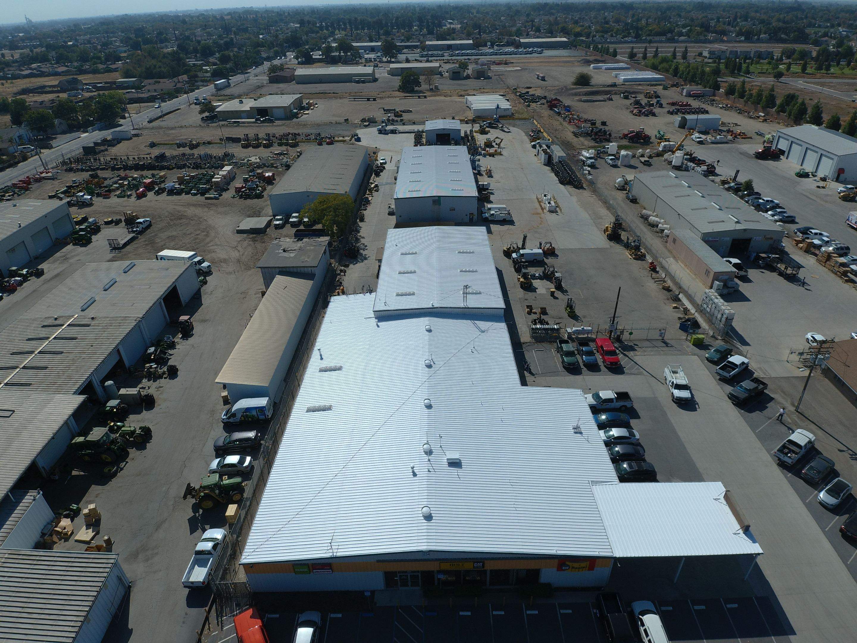 MR Roofing system using Conklin Benchmark/PUMA XL fabric and coating by Straight Edge Roofing Inc