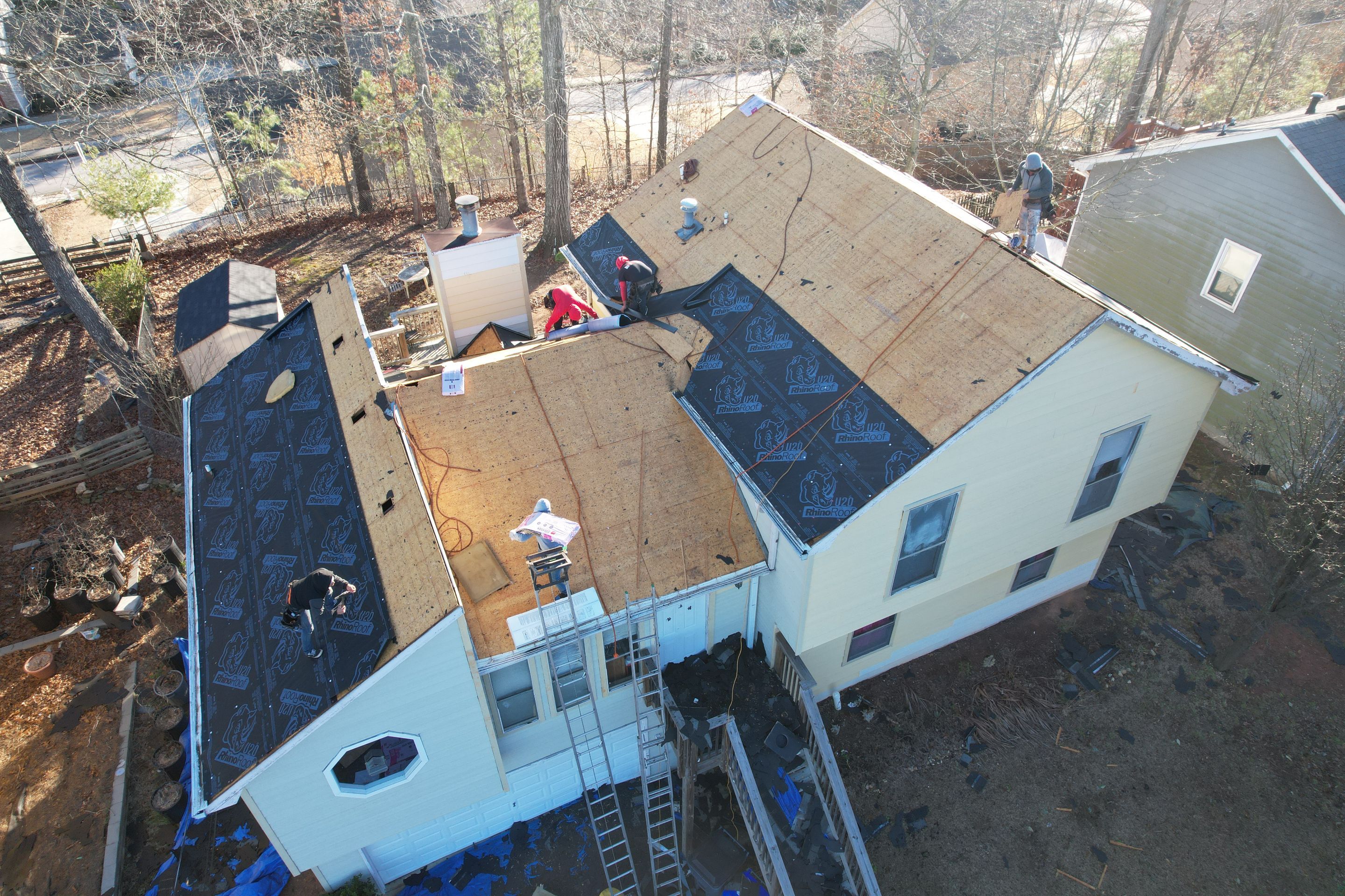 Residential Roofing Installation using Owens Corning by Inspector Roofing and Restoration