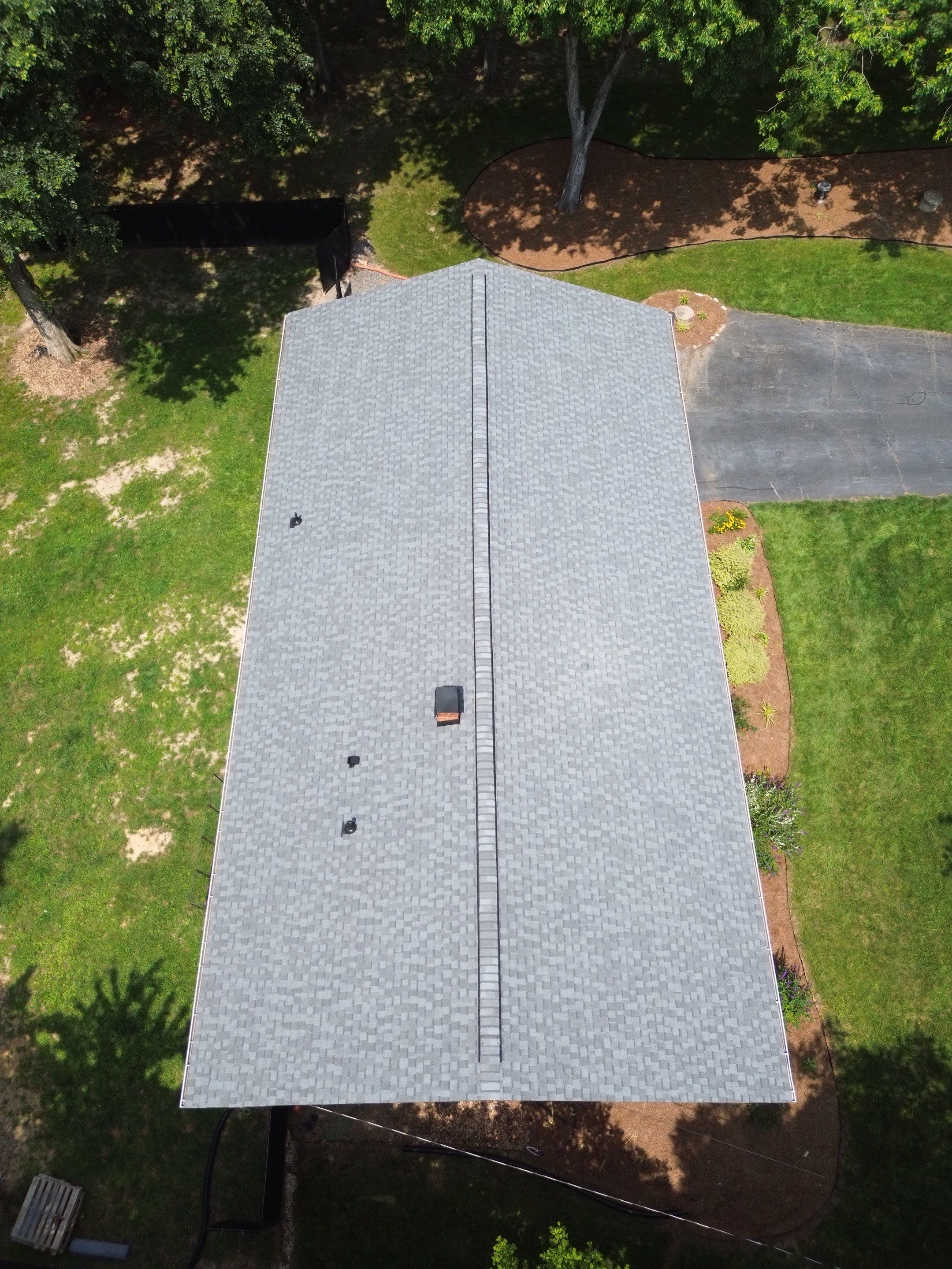 Roof and gutter replacement by hail and wind damage by Just Brilliant Restoration JBR