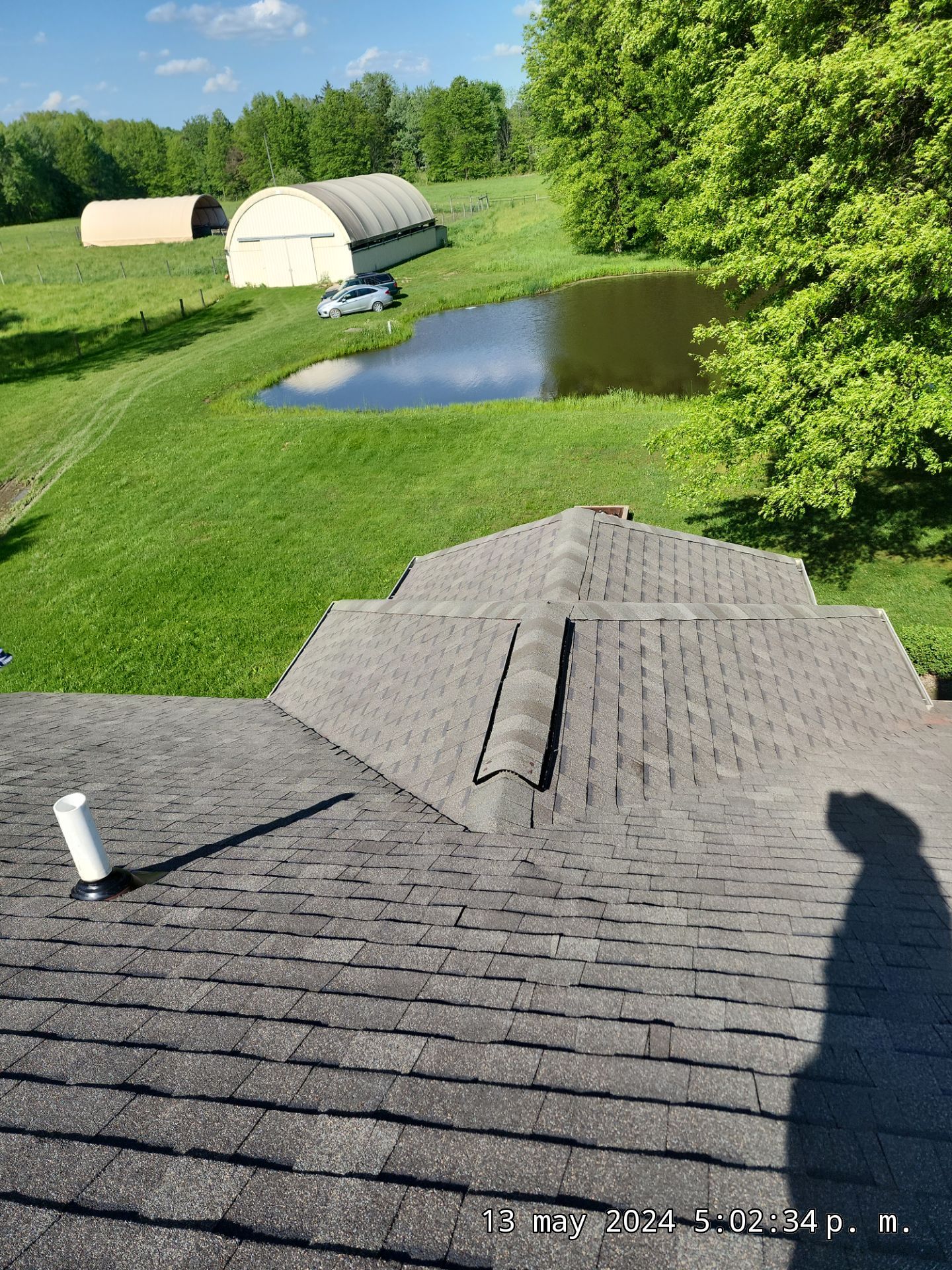 Atlas Pinnacle, Color, Weathered Wood, Drip Edge, Color, Royal Brown by Eagle Eye Roofing