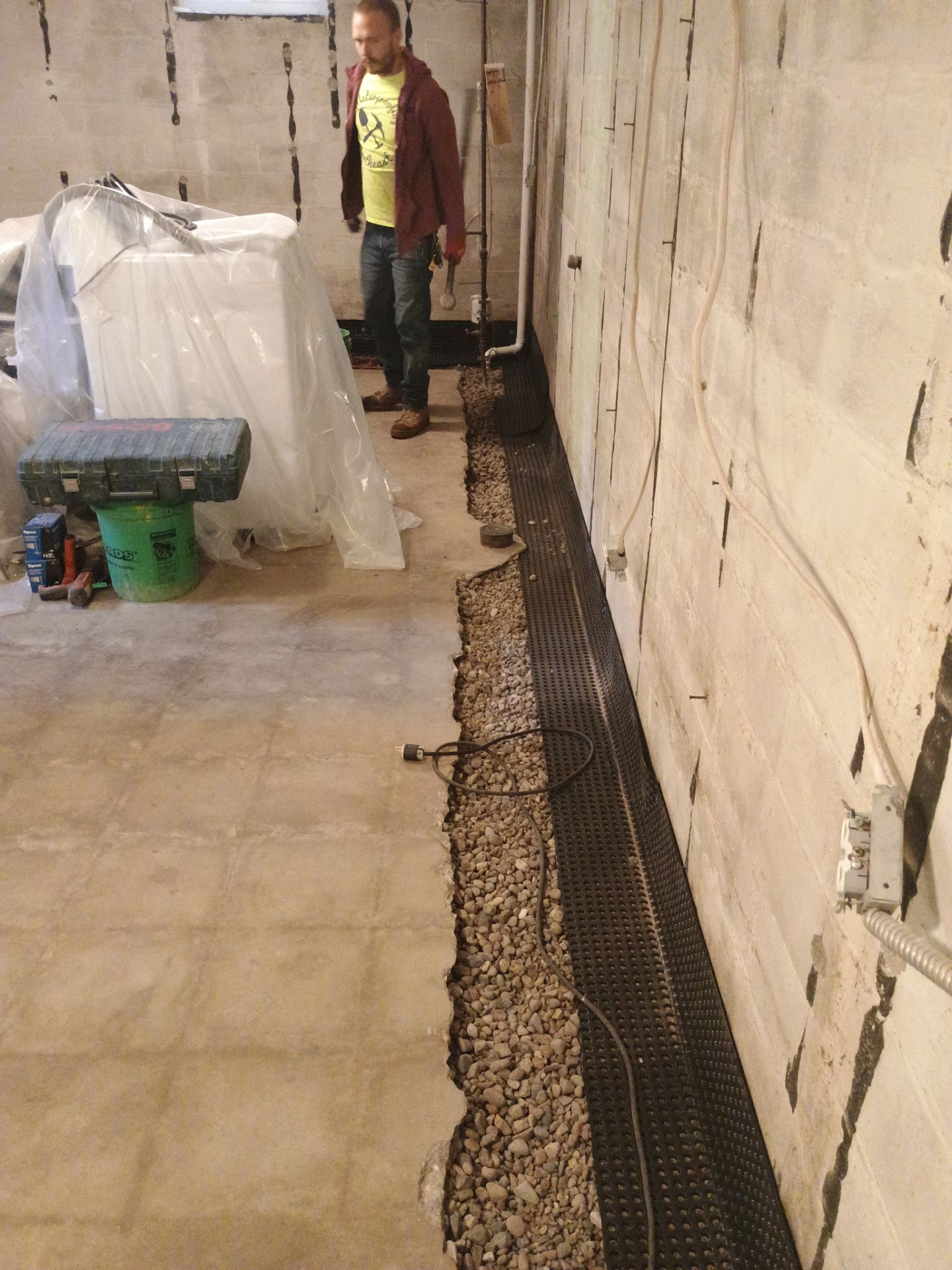 Basement Waterproofing in Columbia Heights by Waterproofing Northeast