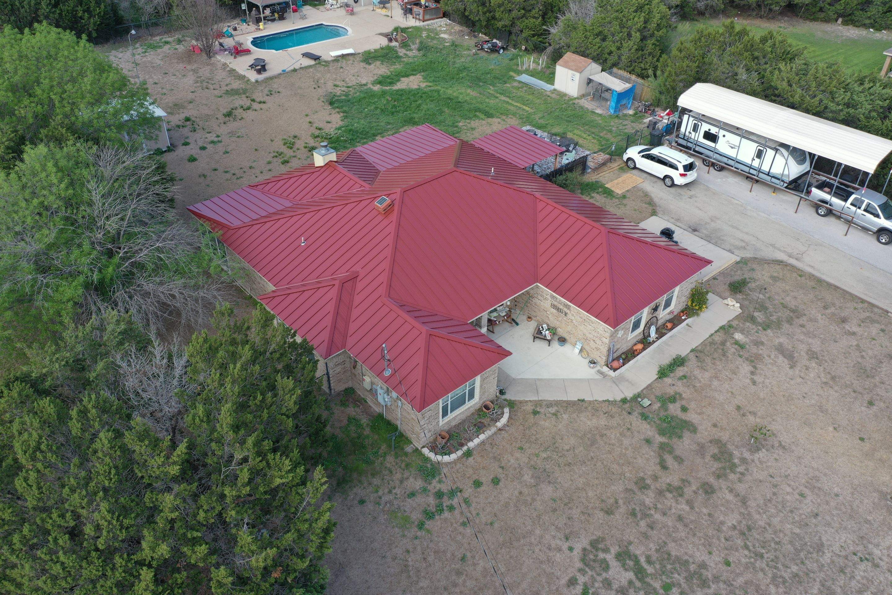 Residential Roof Replacement using Metal 1" Double Lock by Action Exteriors Austin
