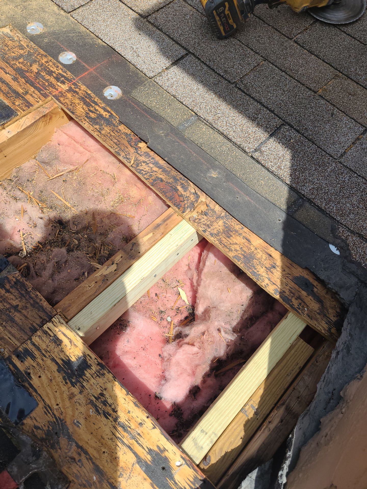 Shingle Roof Repair  using 3 tab shingles by Aastro Roofing