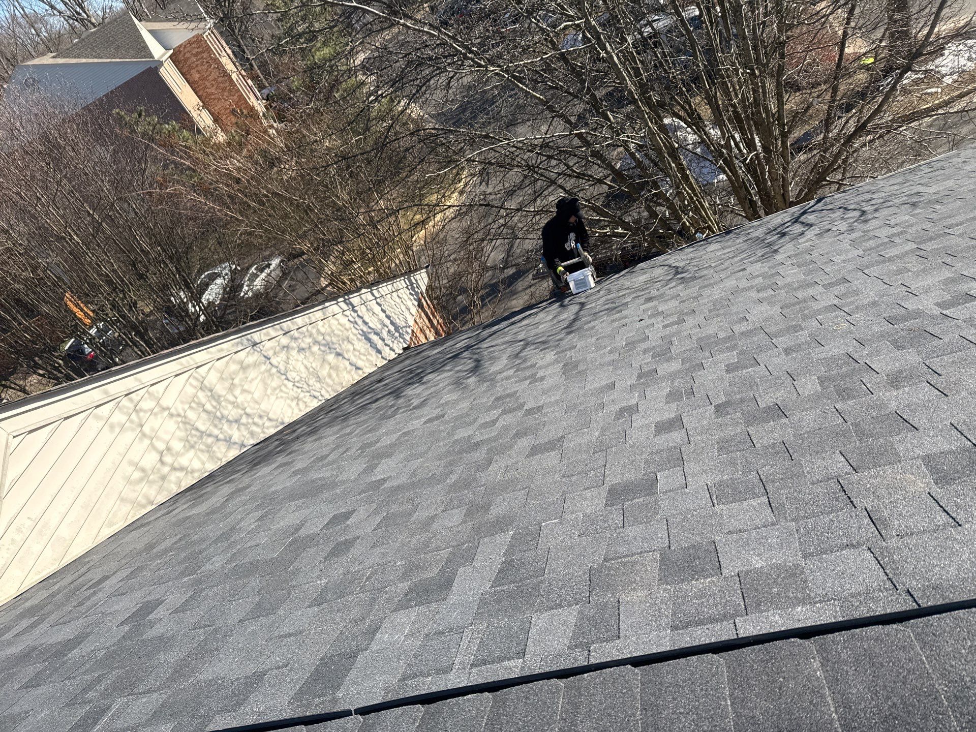 Burke: Residential Roof Replacement with CertainTeed Landmark Pro in Max Def Moire Black by RM Banning, Inc.