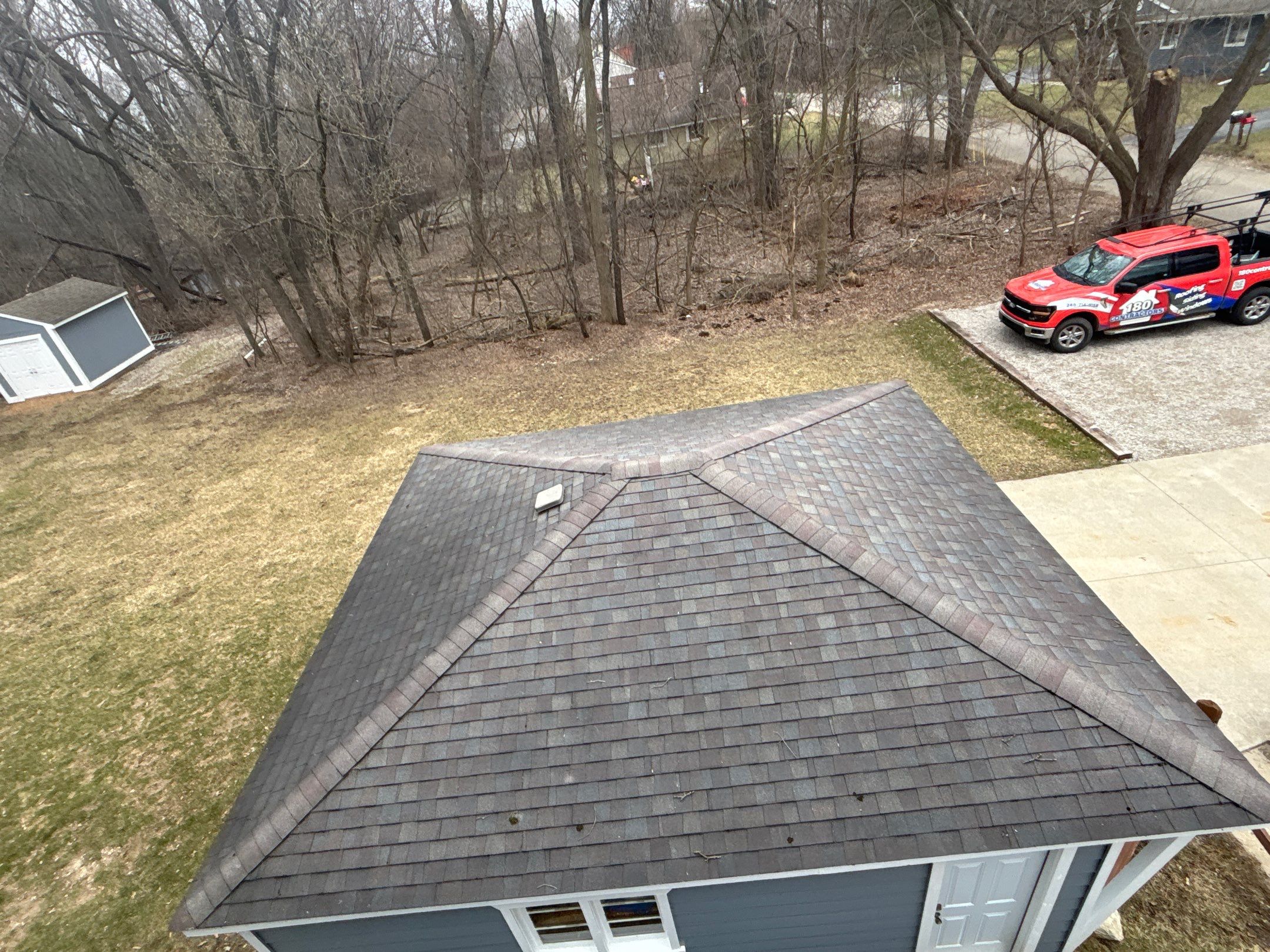 Roof Replacement using Owens Corning Estate Gray by 180 Contractors