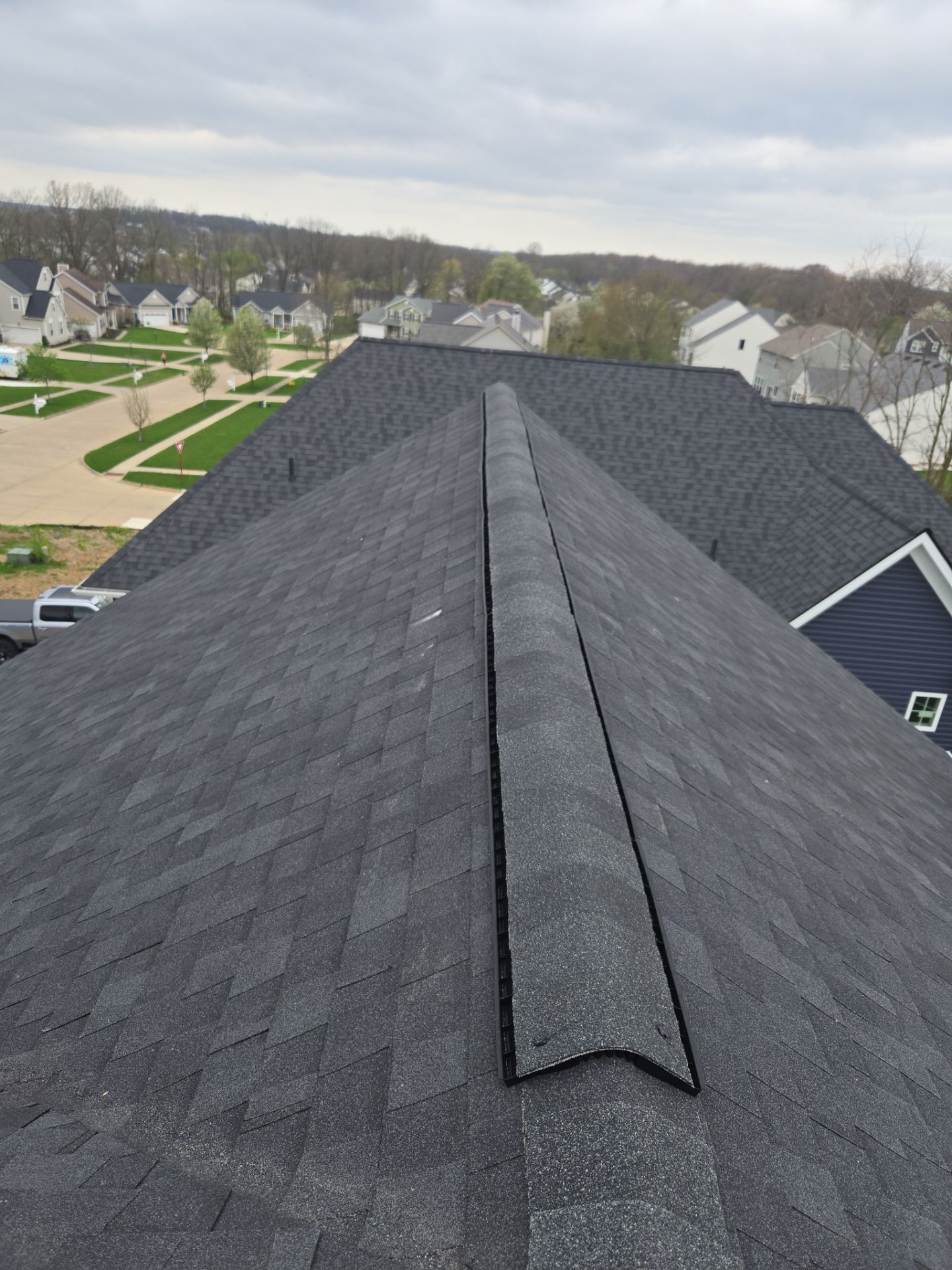 John S: Atlas Pinnacle, Color, Black Shadow, Drip Edge, Color, White by Eagle Eye Roofing