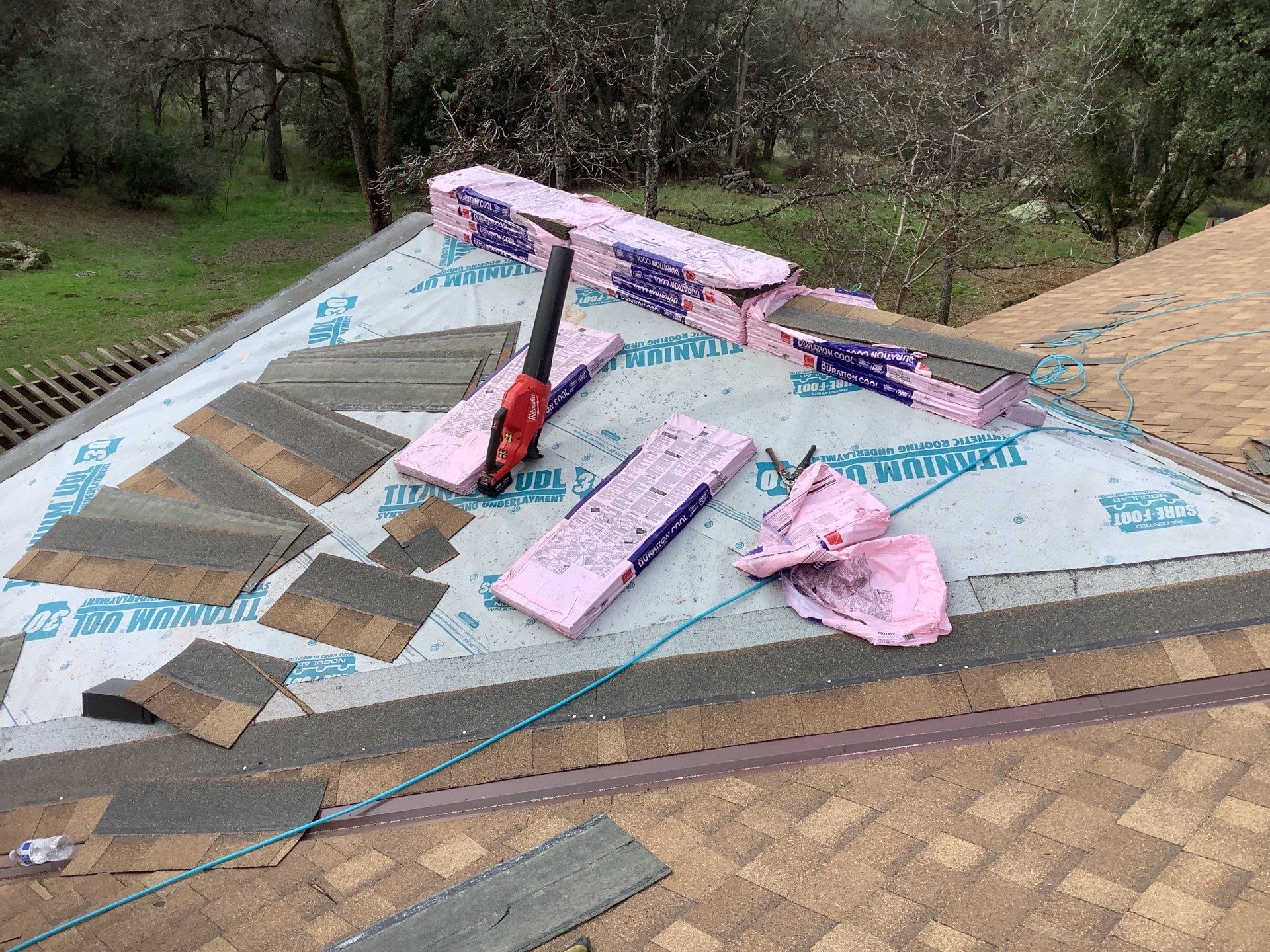 Residential Roofing Installation using Owens Corning Roofing Shingles by Byers Enterprises 