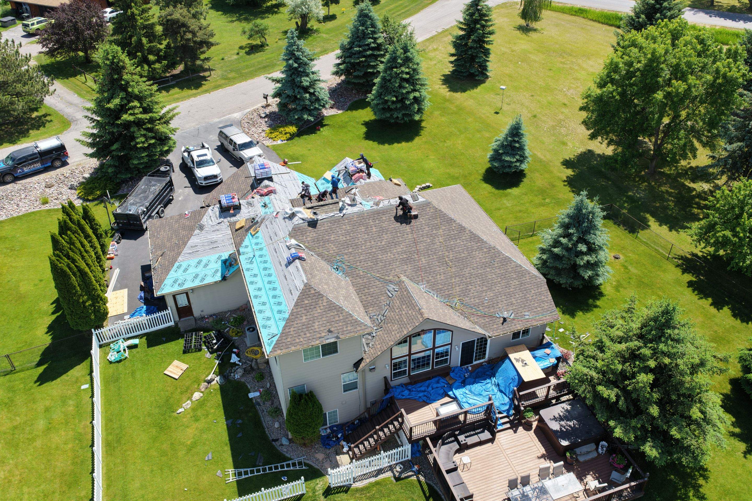Roof Replacement using GAF Timberline HDZ - Chestnut Valley by Montana Roofing Solutions