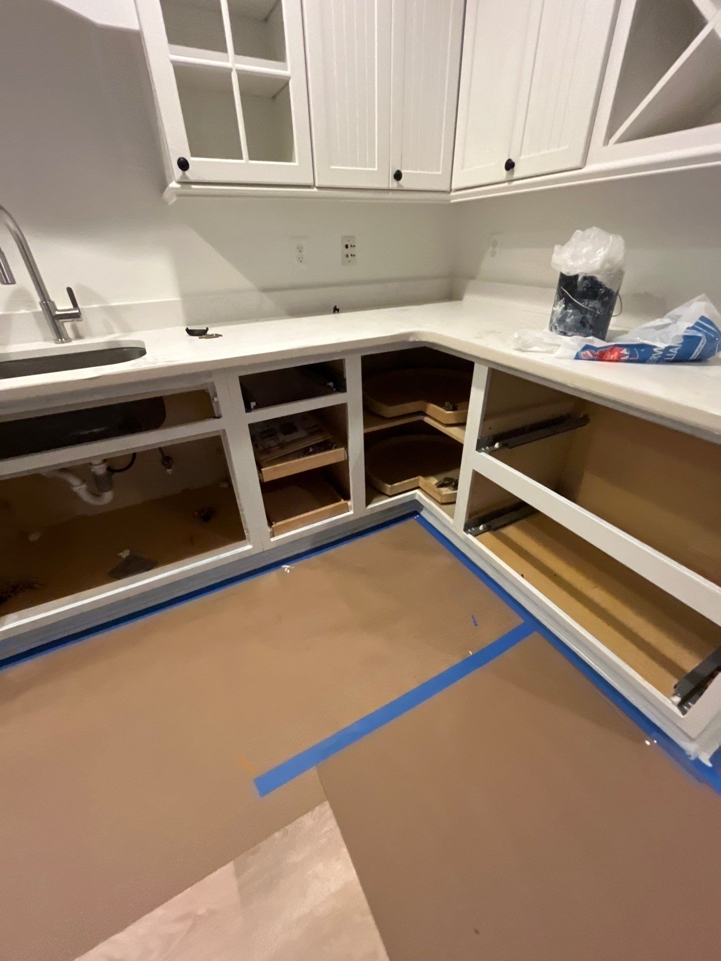 Cabinet Repaint in Alpharetta by Five Star Painting