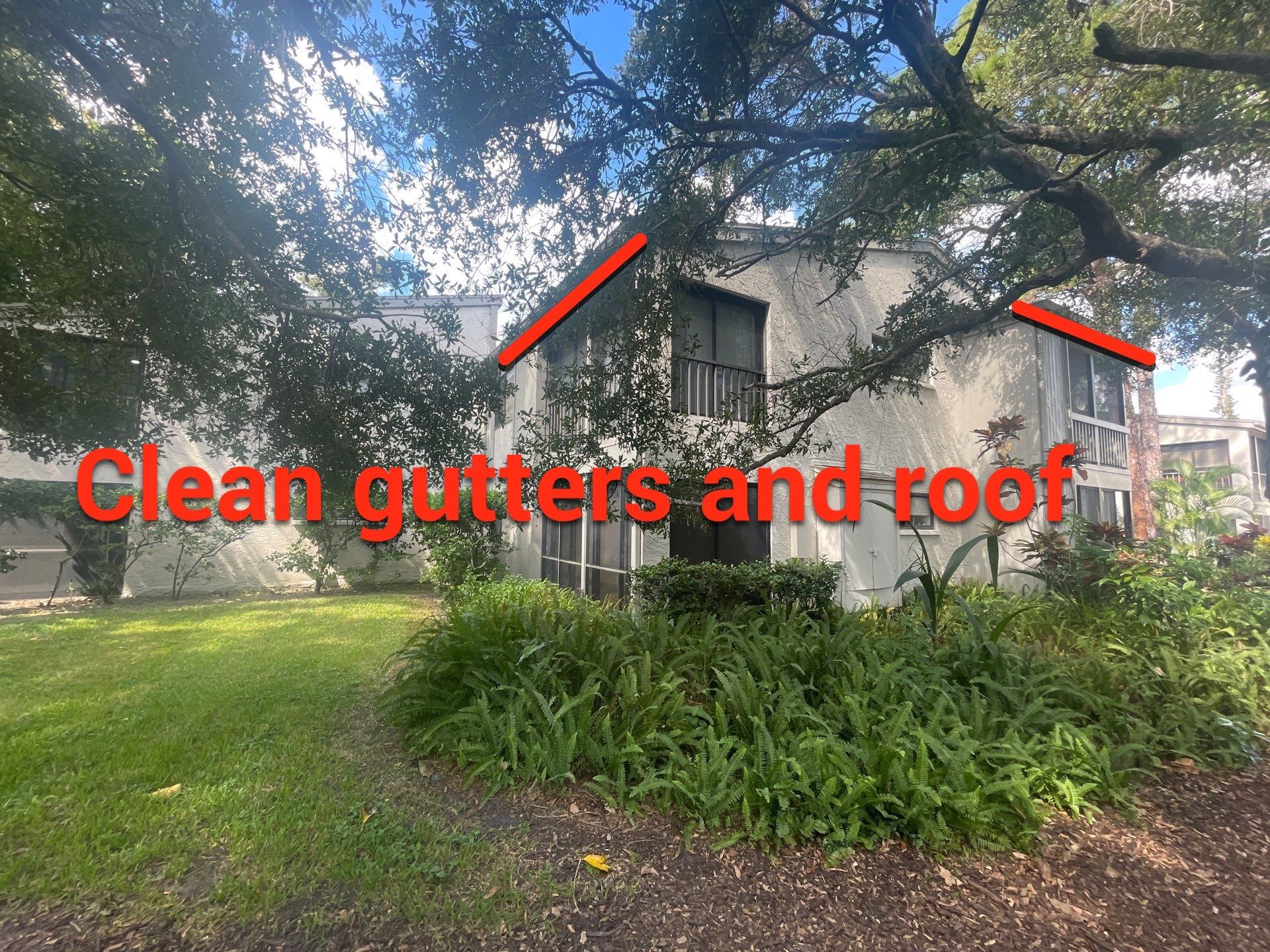 Clean Gutters and Roof in Sarasota FL by Gutter Professors