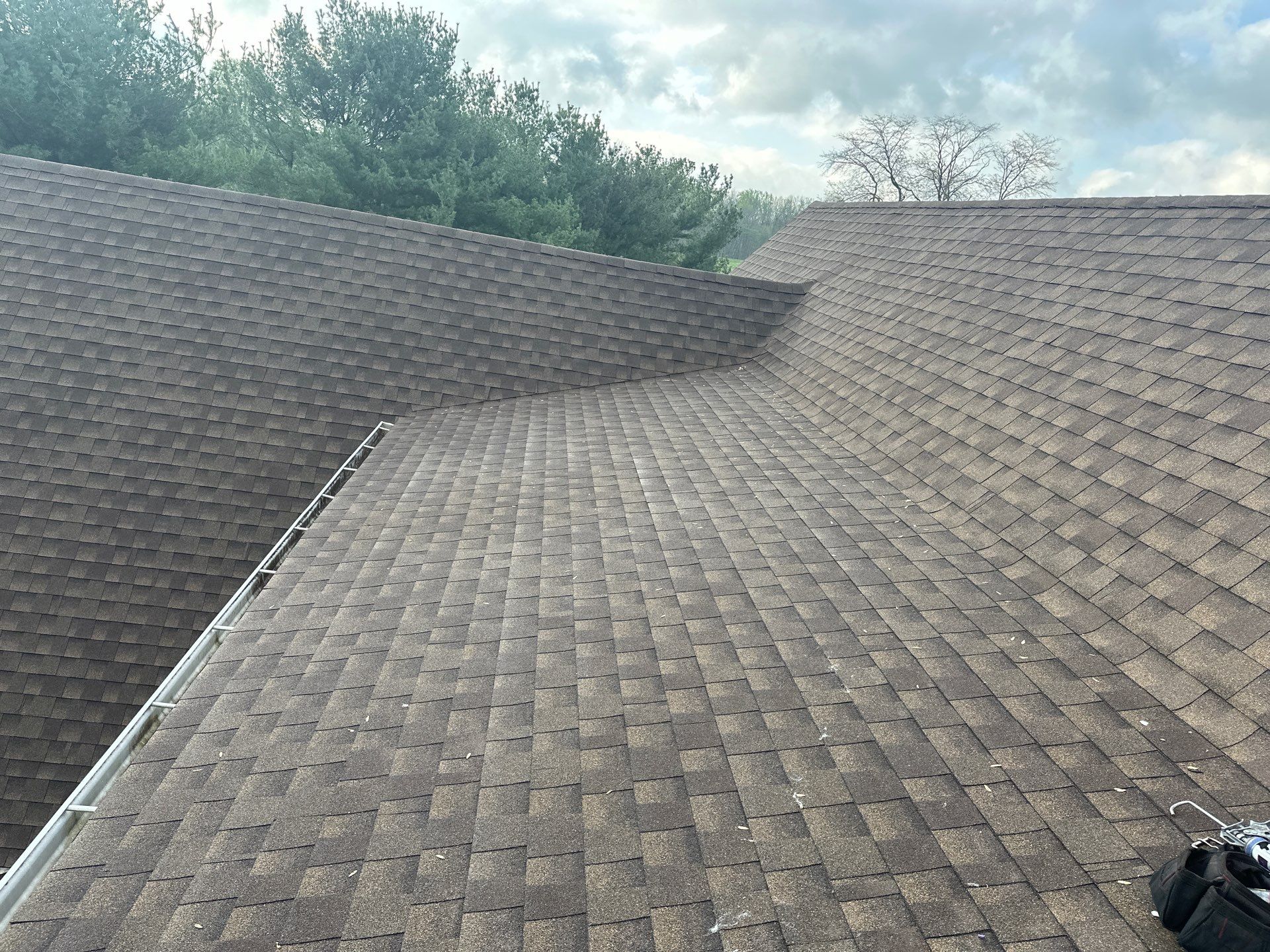 Residential Roofing Installation using Timberline HDZ Shingles - Barkwood by RoofX 