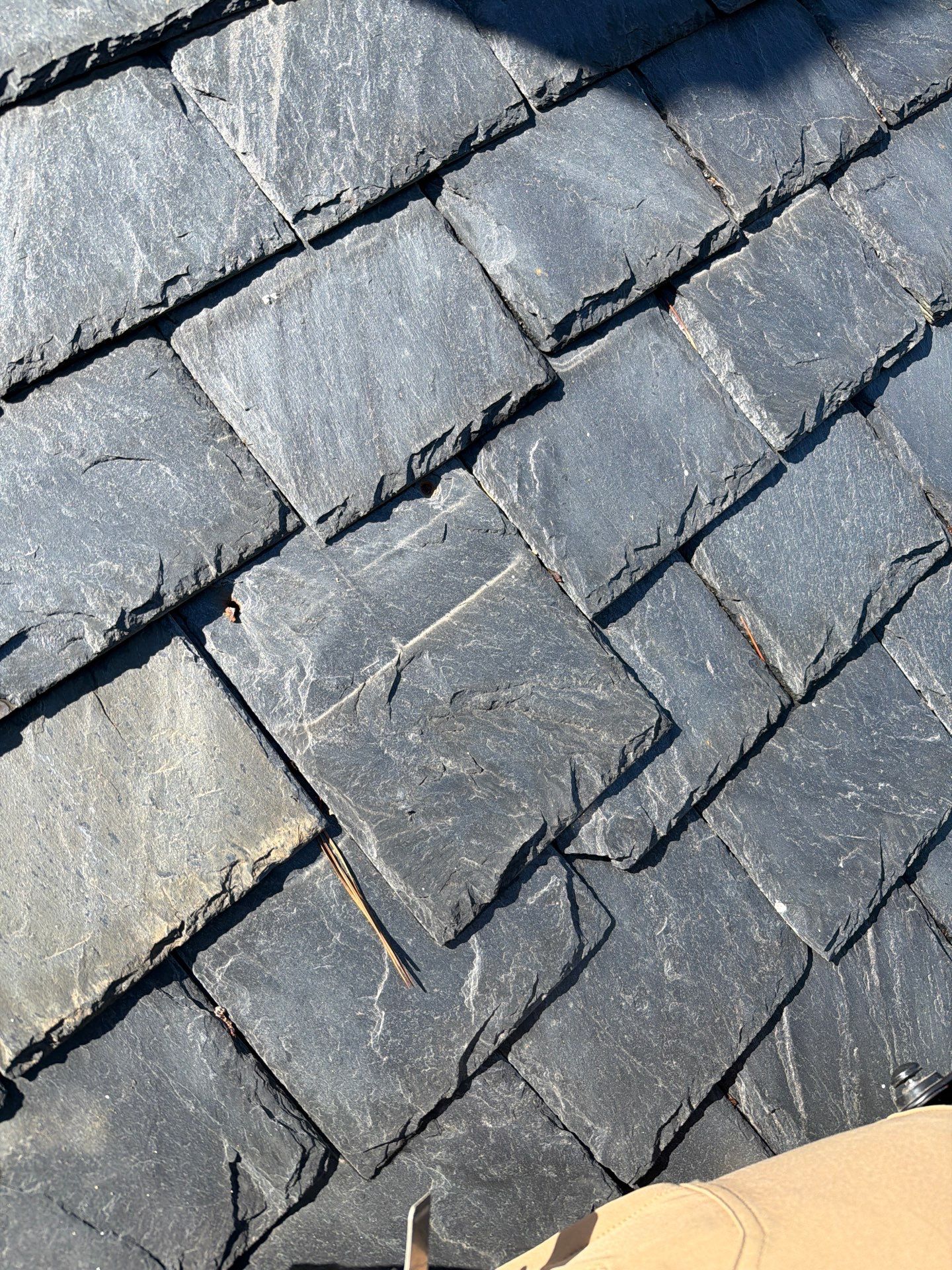 Historical Slate Roof Repair and Chimney Flashing Restoration in West Point by Cade Construction