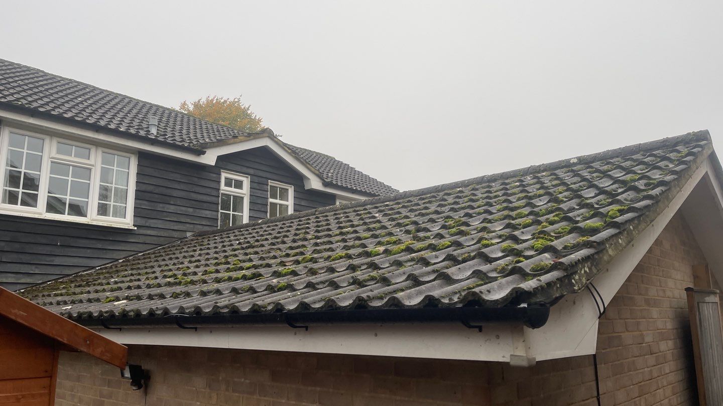 Roof Clean and Biocide Treatment using Honda 15lpm Low Pressure Washing Machine by Ges Exterior Cleaning ltd