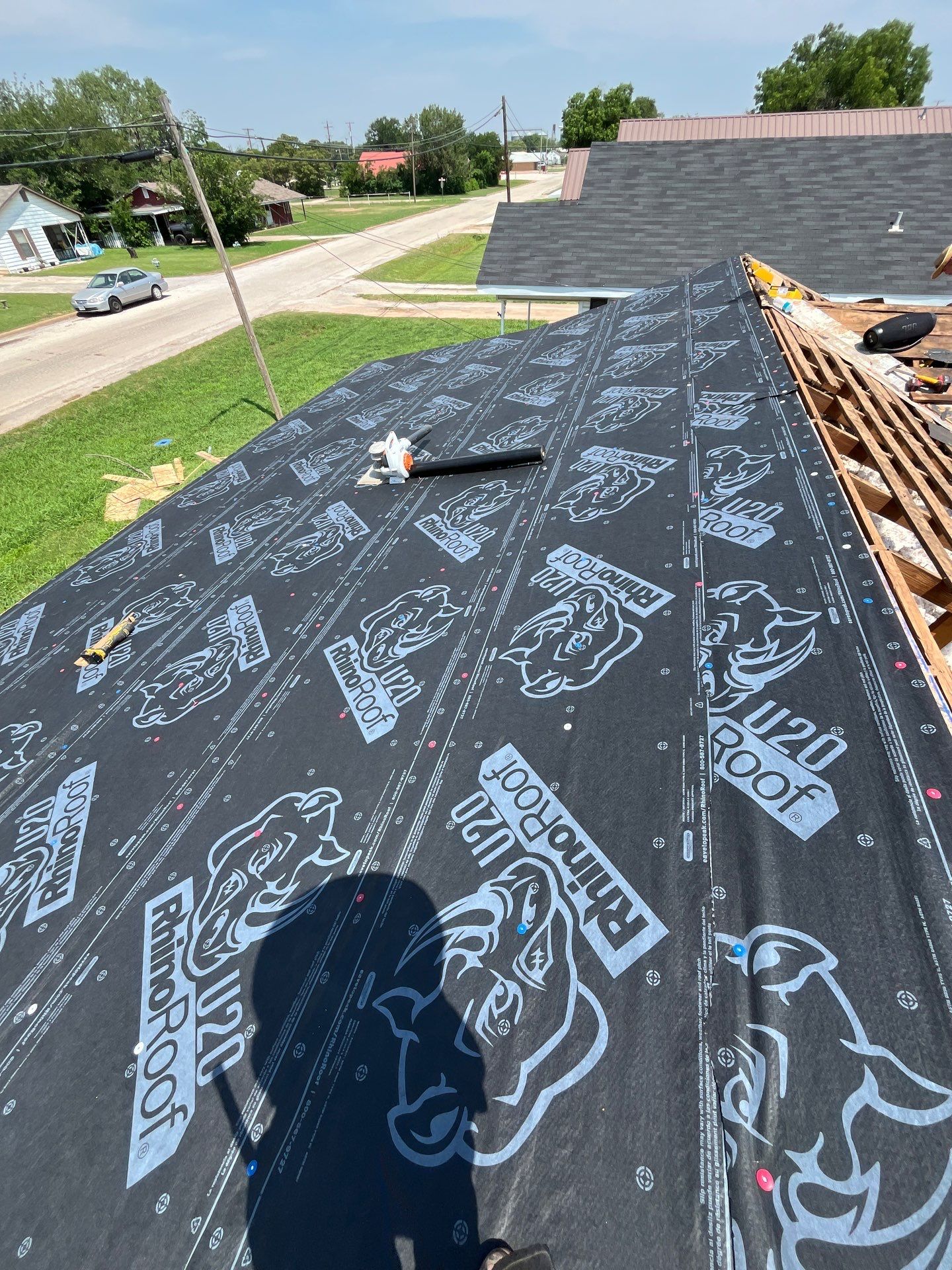 Reroof with Full Redeck by Berry Good Roofing 