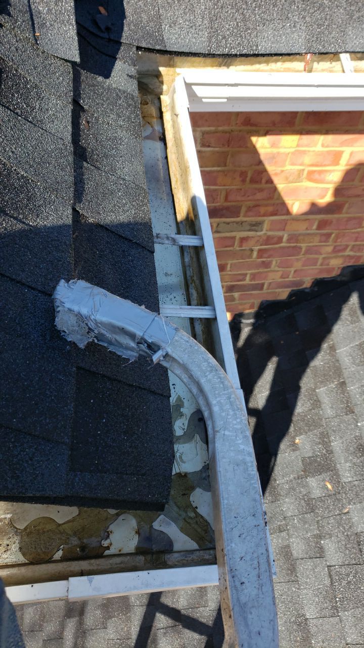 Gutter Cleaning using water by Power Wash Masters LLC