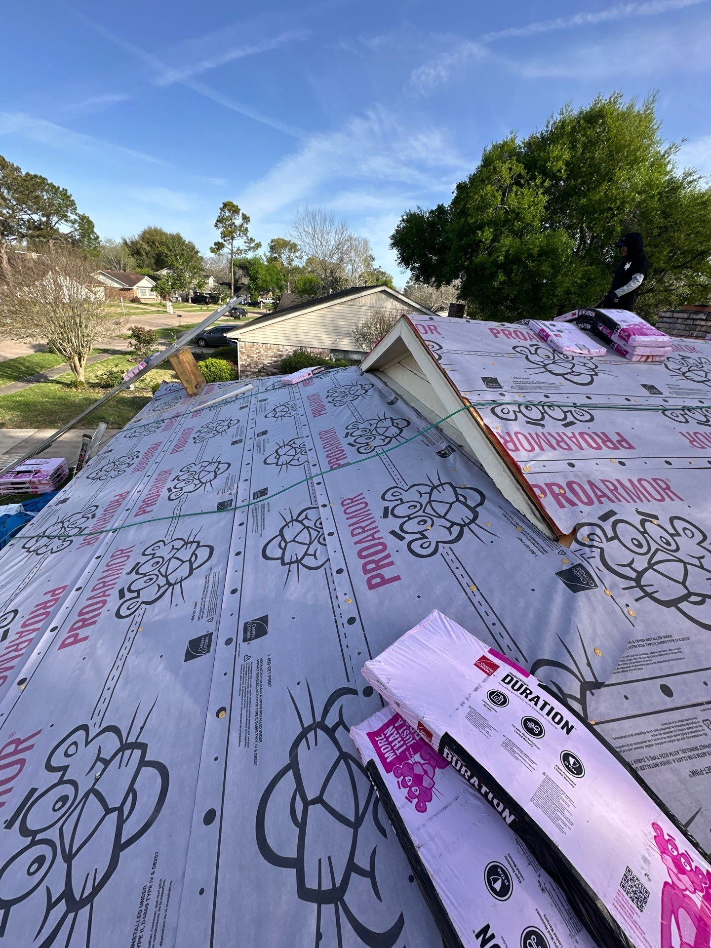 Project in Houston by Motion Roofing