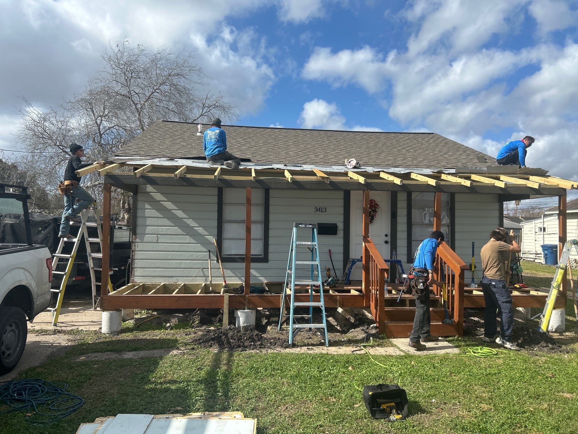 Patio? We got you Covered! by Bayfront Roofing and Construction