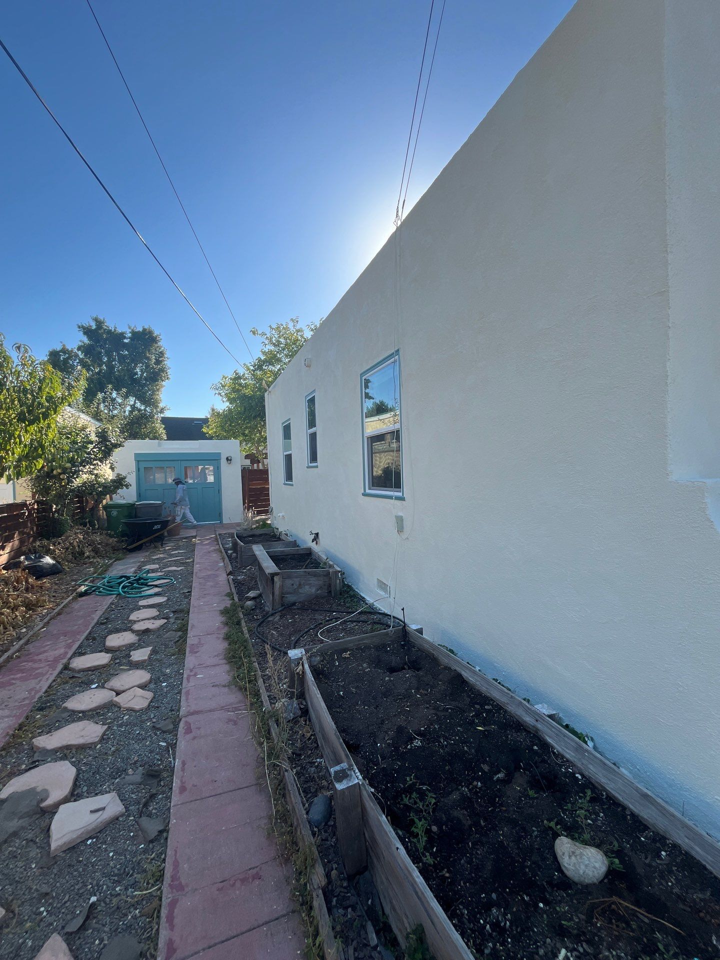 Exterior Transformation with Fresh Stucco and elastomeric system for waterproofing by Herrera’s Bay Area Painting inc.