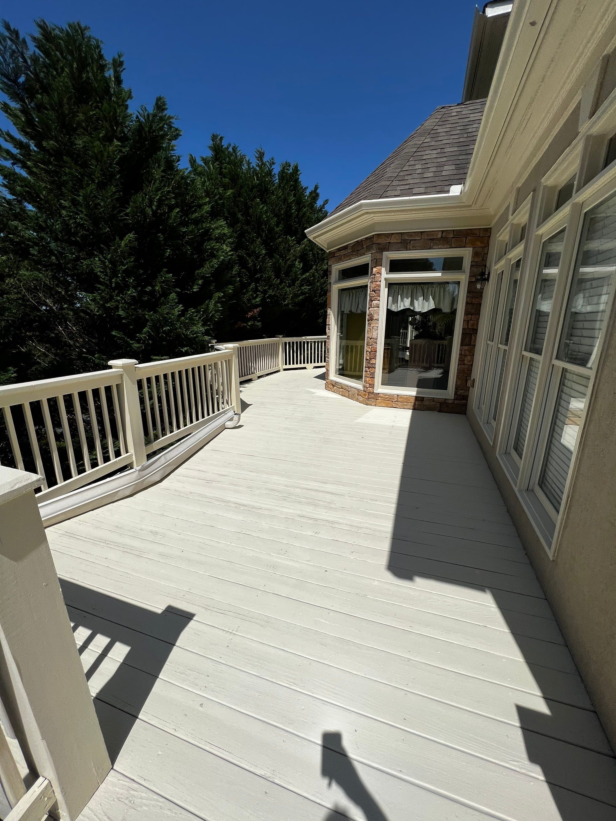 Exterior Painting and Wood Deck Staining in Alpharetta by Swift Home Renovations
