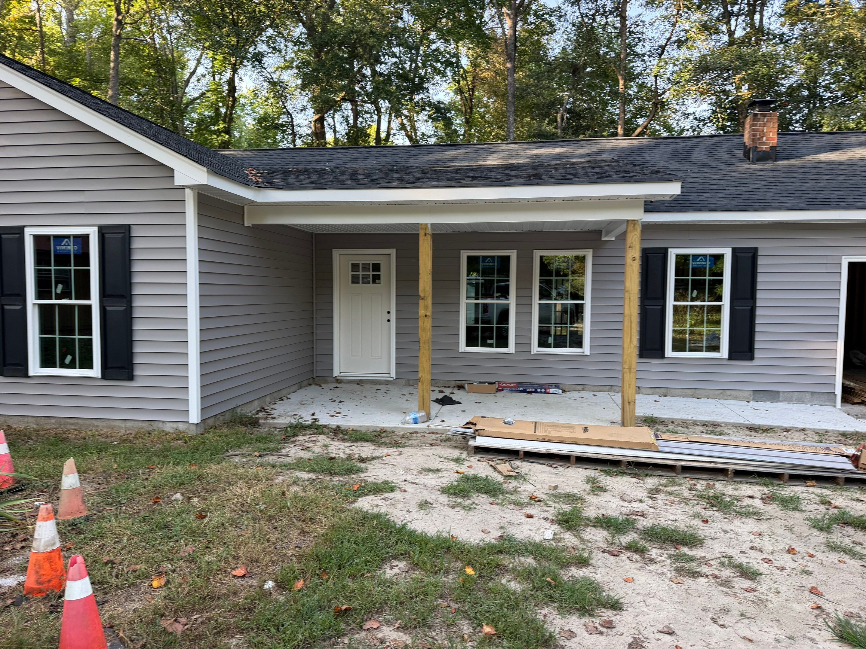 Single-Story New Construction Vinyl Siding Install in Gloucester by Cade Construction