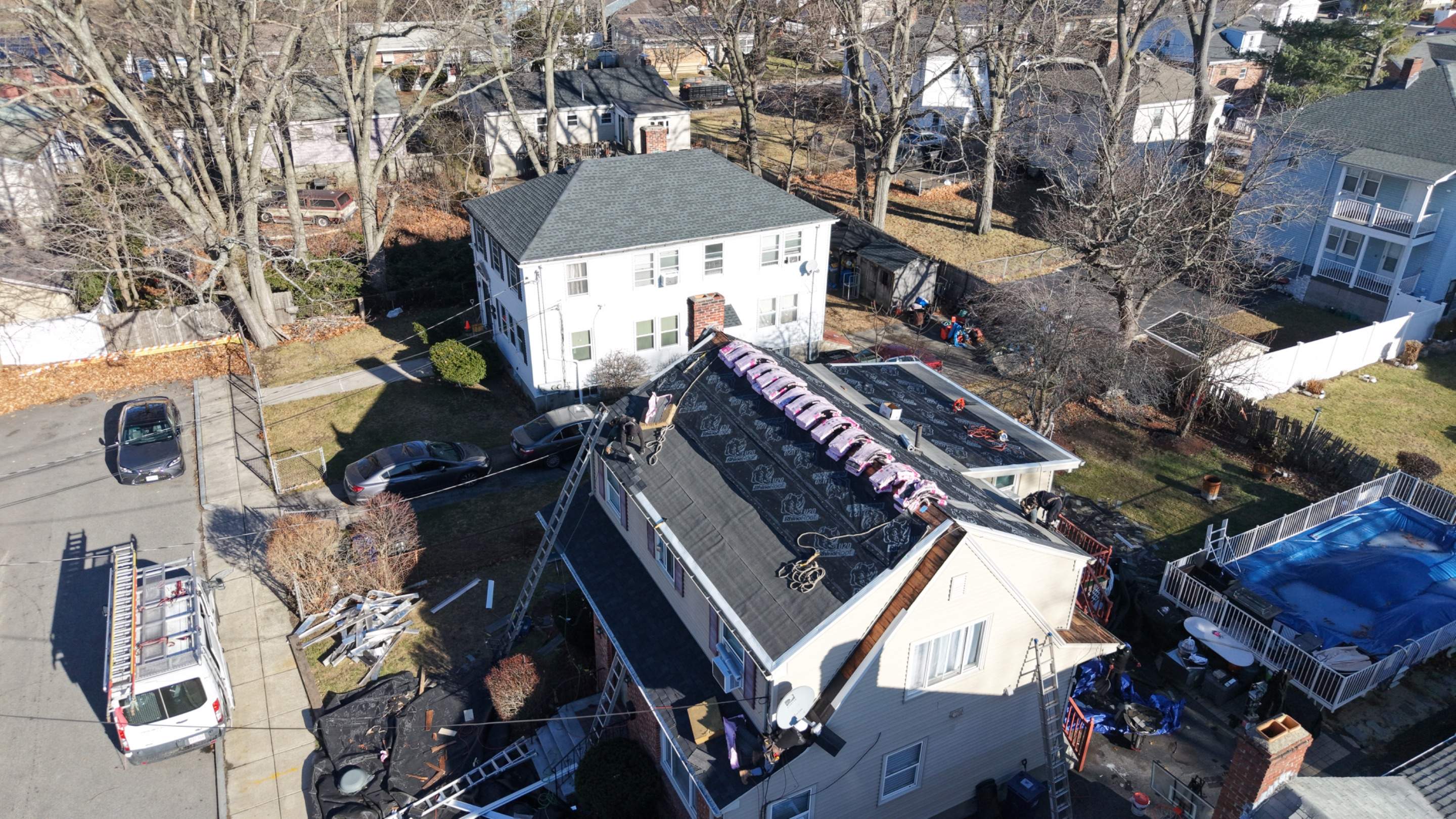 Full Roof Replacement in Boston, MA – Owens Corning Duration, Onyx Black by JOHNNYS PRO