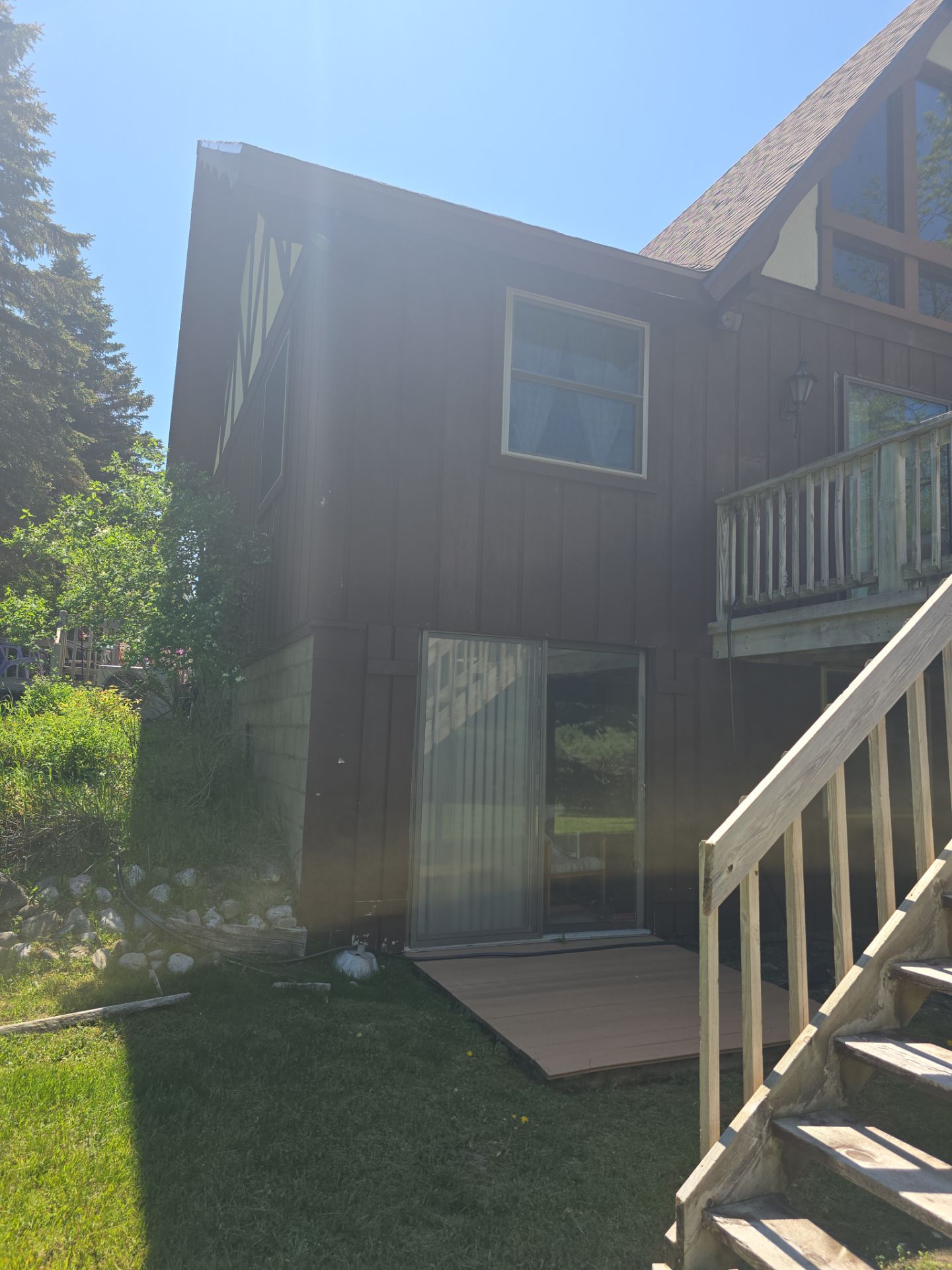 New Gutter and Downspout Installation for Bellaire Residence by Rainbow Seamless Systems