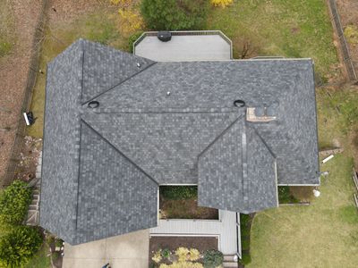 Residential Roofing Installation using Certainteed Belmont Shingle in Black Granite