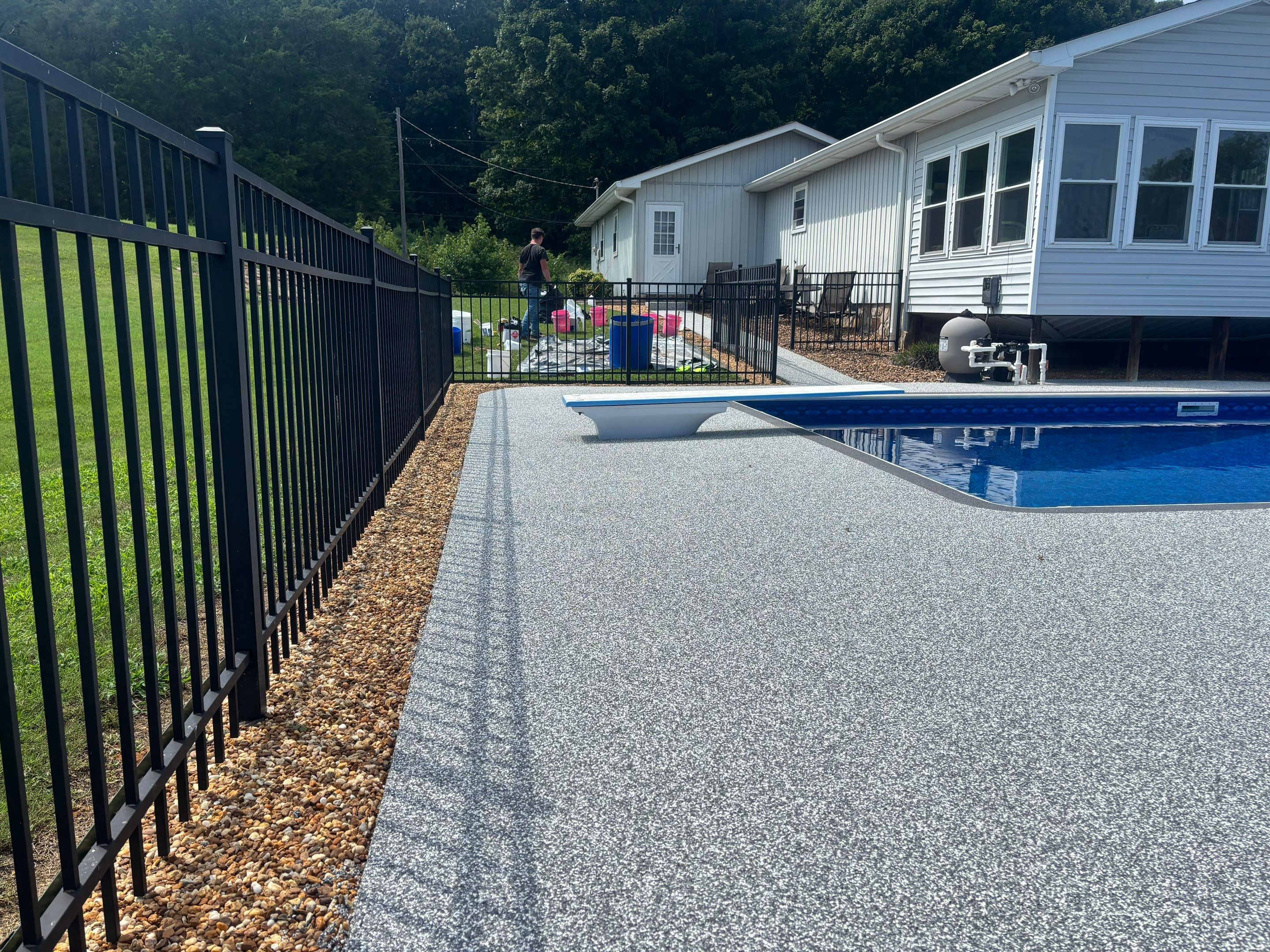 Pool Deck Using  by Elite Floor Solutions