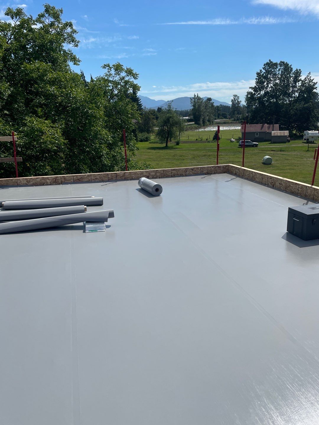 Residential Roofing Installation using multiple products by Top Notch Roofing Inc
