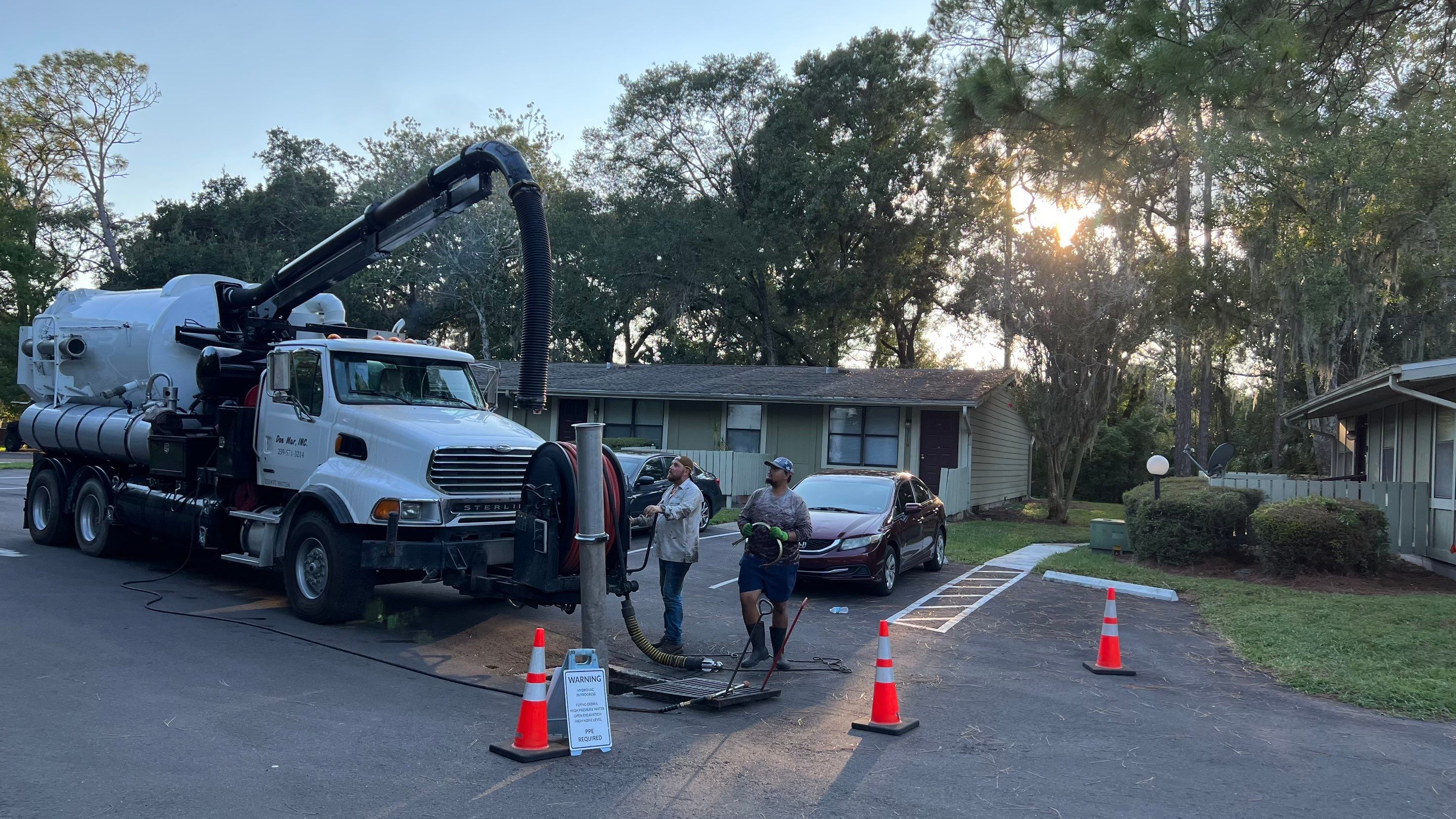 Apartment Complex Storm Water System Cleaning and Maintenance by APS Power & Water