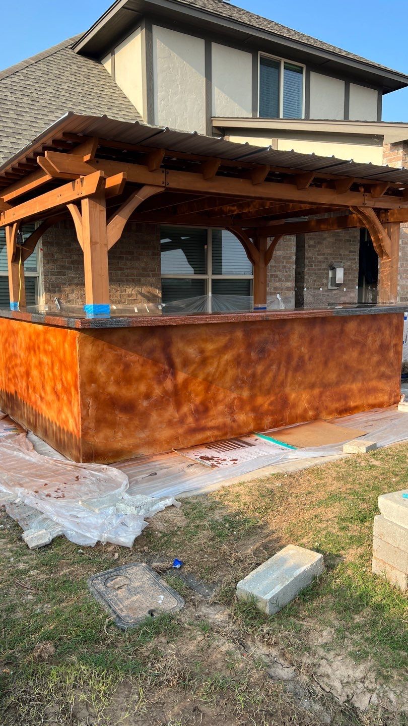 Outdoor kitchen by Clays Services Inc