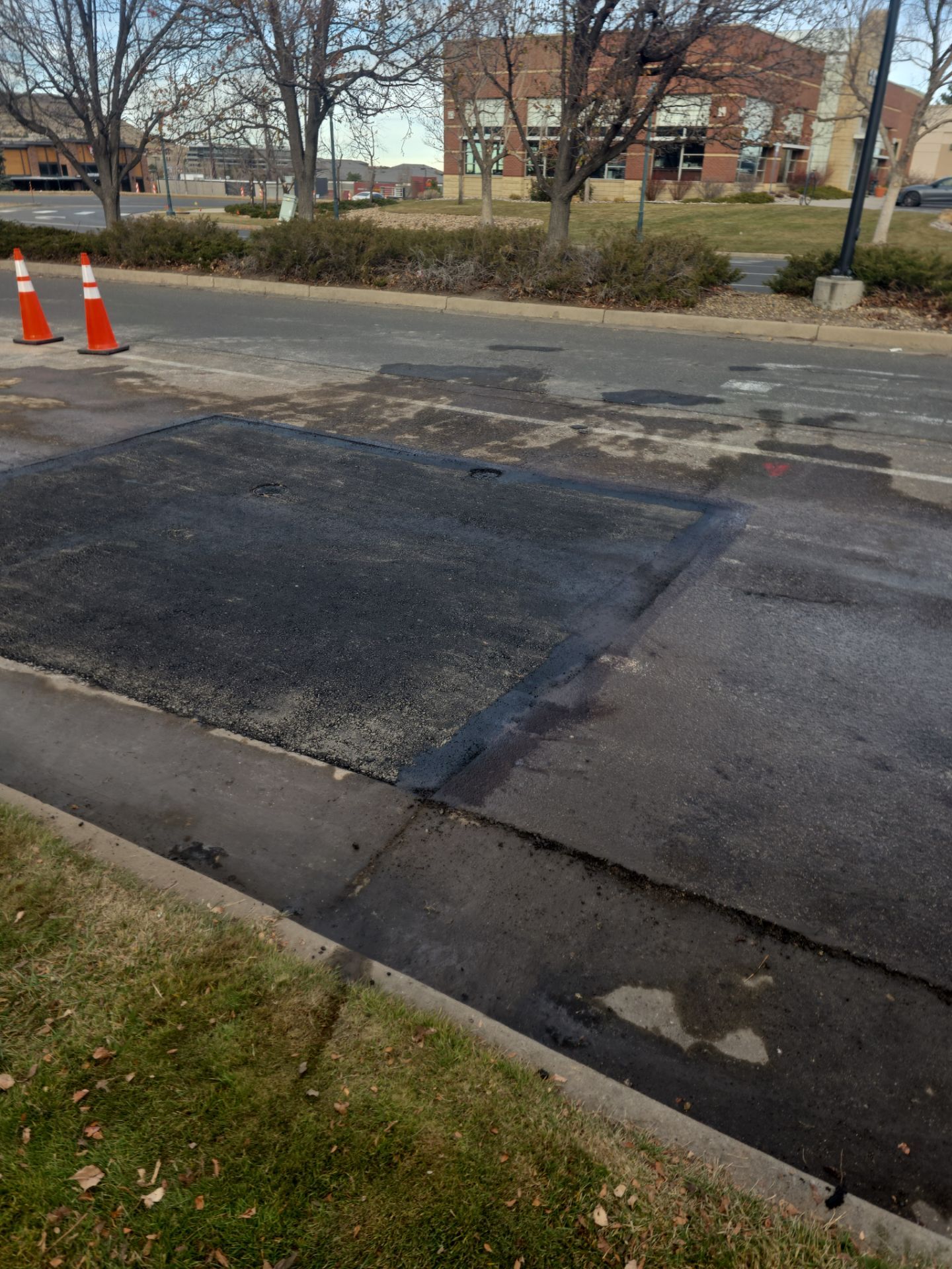 Asphalt Patching for underground project Colorado Mills by DMH Site Services