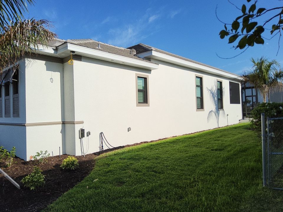 Seamless Aluminum Gutter Installation using 6 Inch Seamless Gutters in Cape Coral FL by Gutter Professors