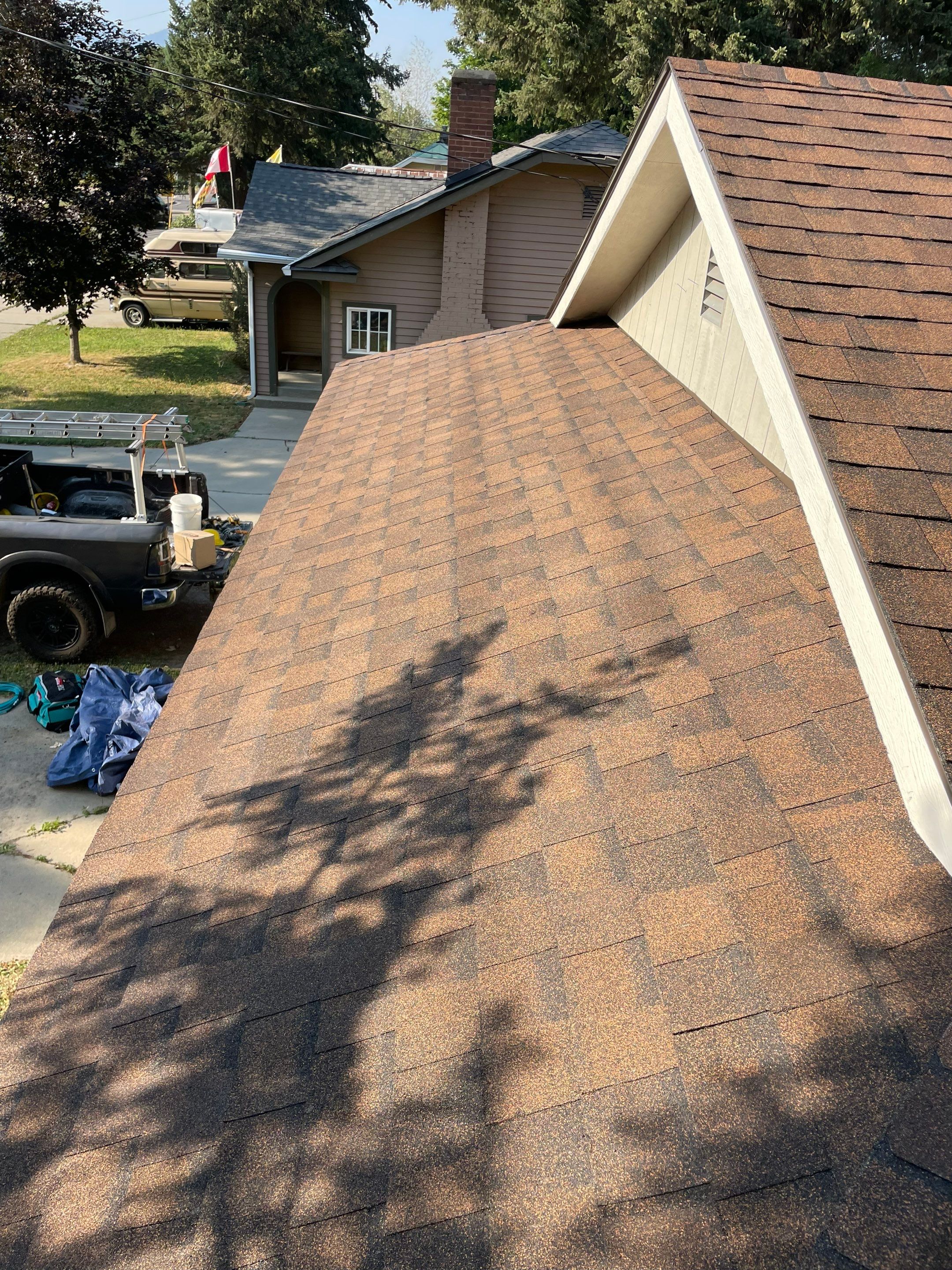Asphalt Shingle Roof Replacement and Decking Repair N Boyer Ave Sandpoint, ID 83864 by Alpine Roofing