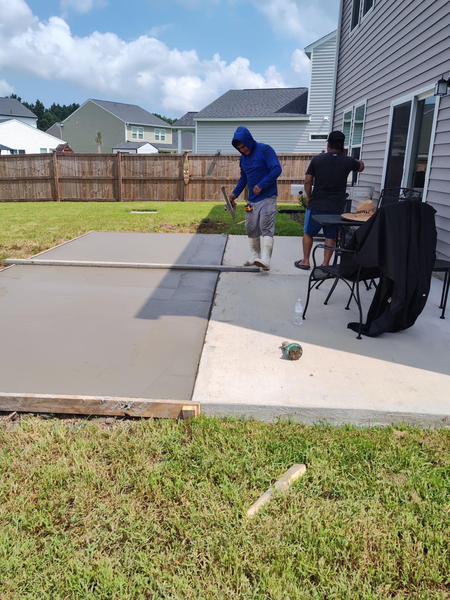 Boat storage concrete by Cornerstone Home Builders, LLC