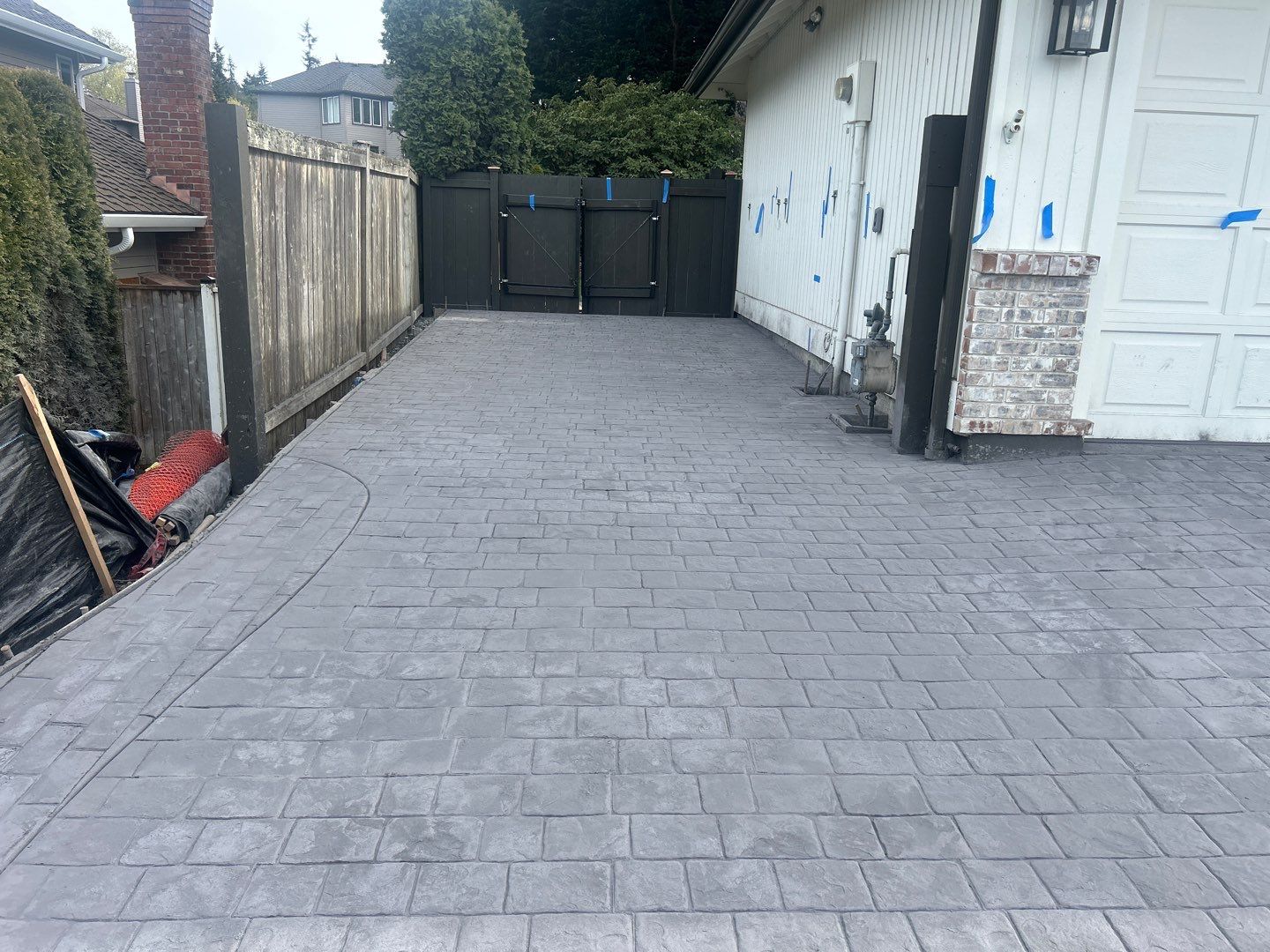 John | Stamped Concrete Driveway Makeover by Jireh Asphalt & Concrete Inc 