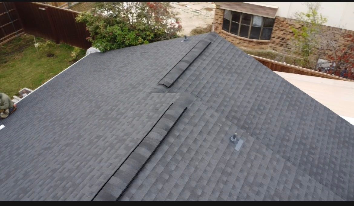 Full GAF Charcoal Roof Replacement in Garland, TX by road roofing llc