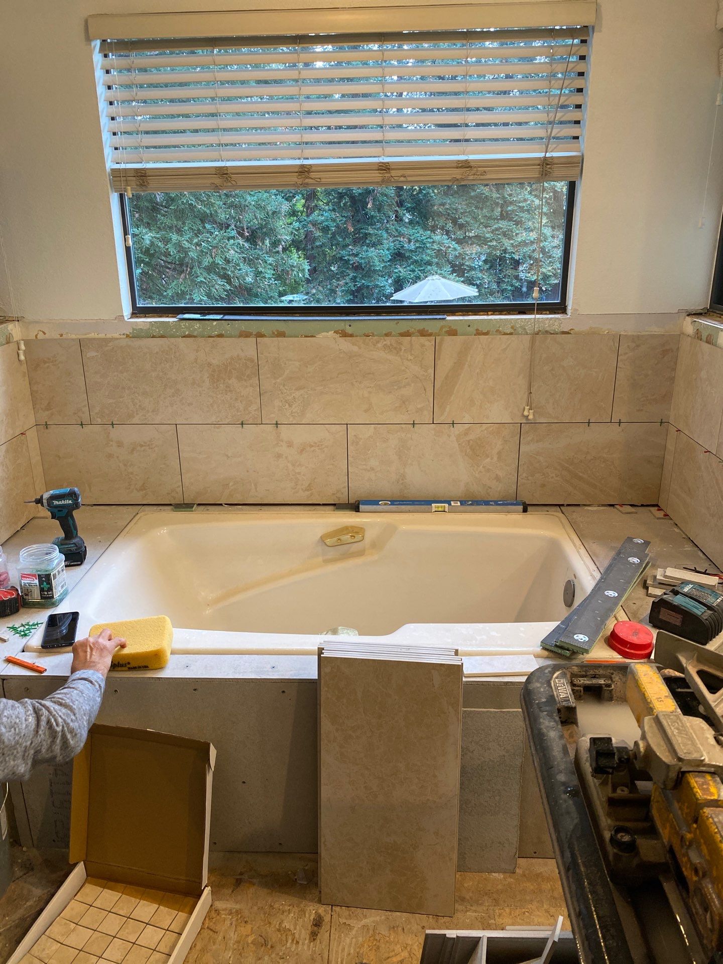 Tile Shower and Bathroom remodel  by Footprints Floors South Sacramento