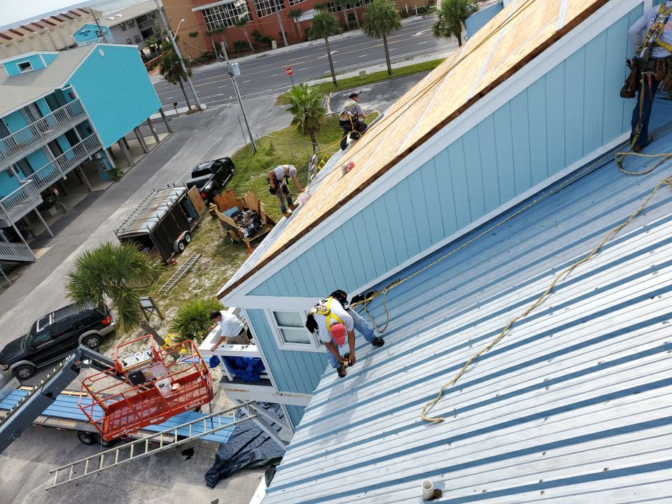Commercial Roofing Installation using Metal roofing by American Roofing & Construction LLC