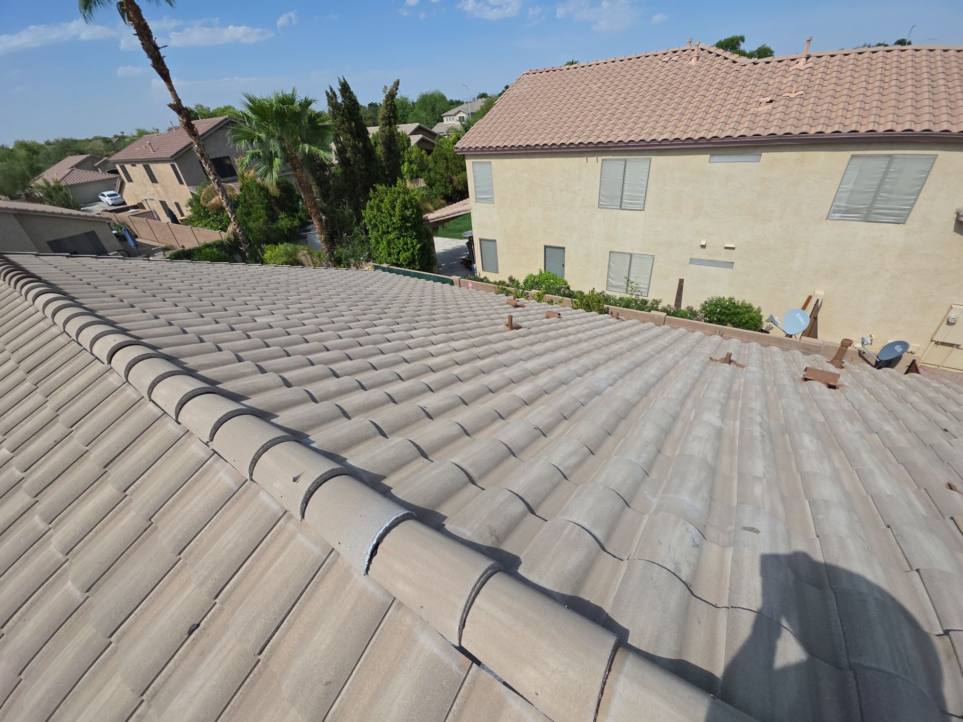 New tile reset for this beautiful home in Chandler by Weather-Tite Roofing