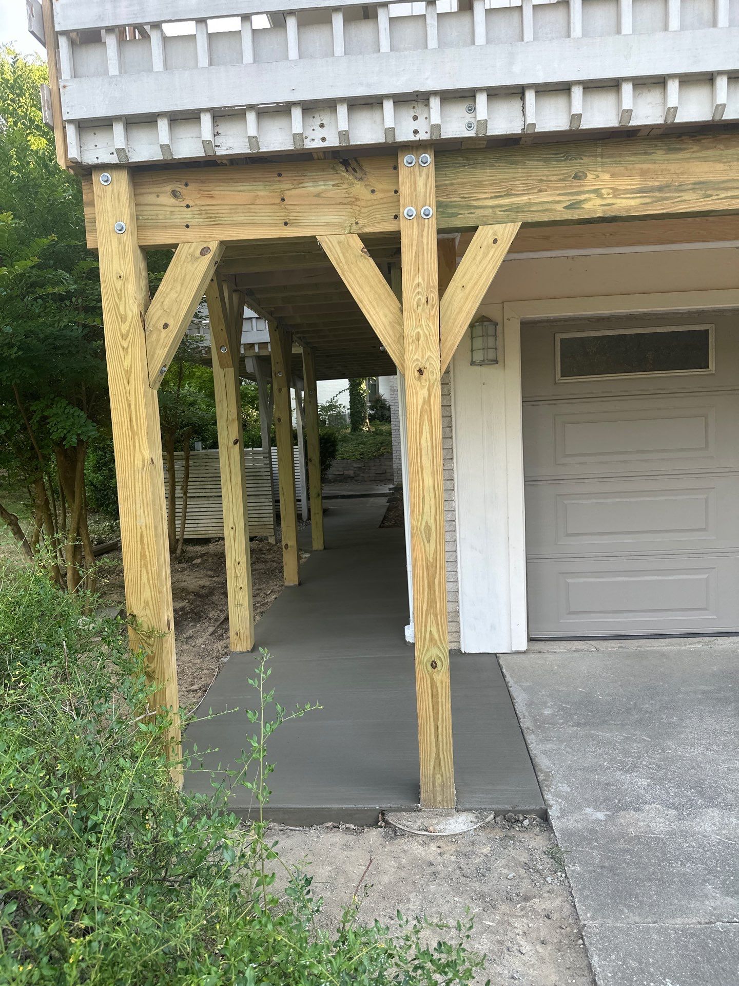 Concrete transformation in Durham by Martinez Brother’s Nc Landscaping Inc